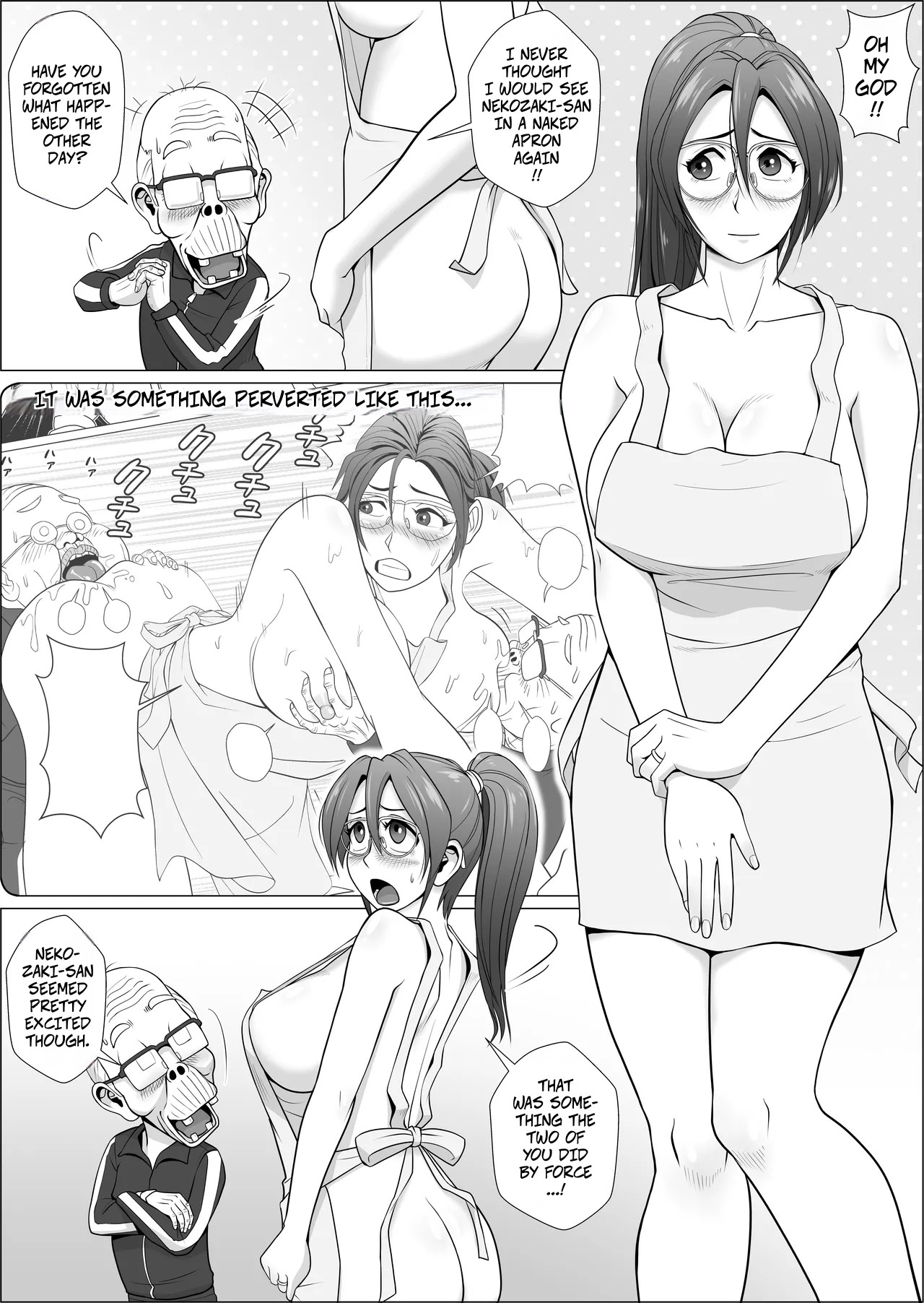 Happy Cuckold Husband 12- Ero Hitodzuma ga Hadaka Apron de Futatabi Yattekita - Сторінка 4