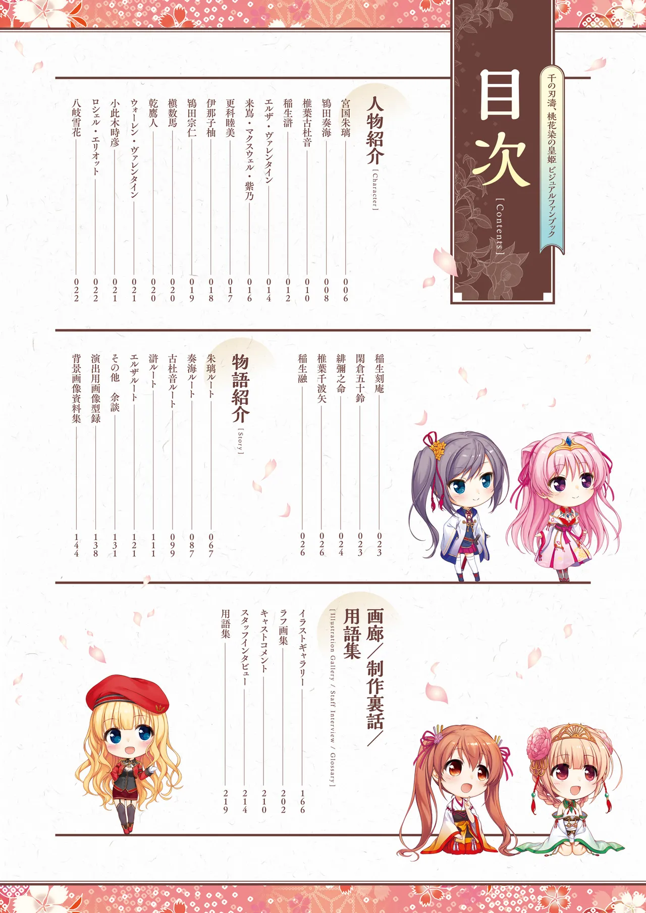 Sen no Hatou, Tsukisome no Kouki Visual Fanbook - Pagina 5
