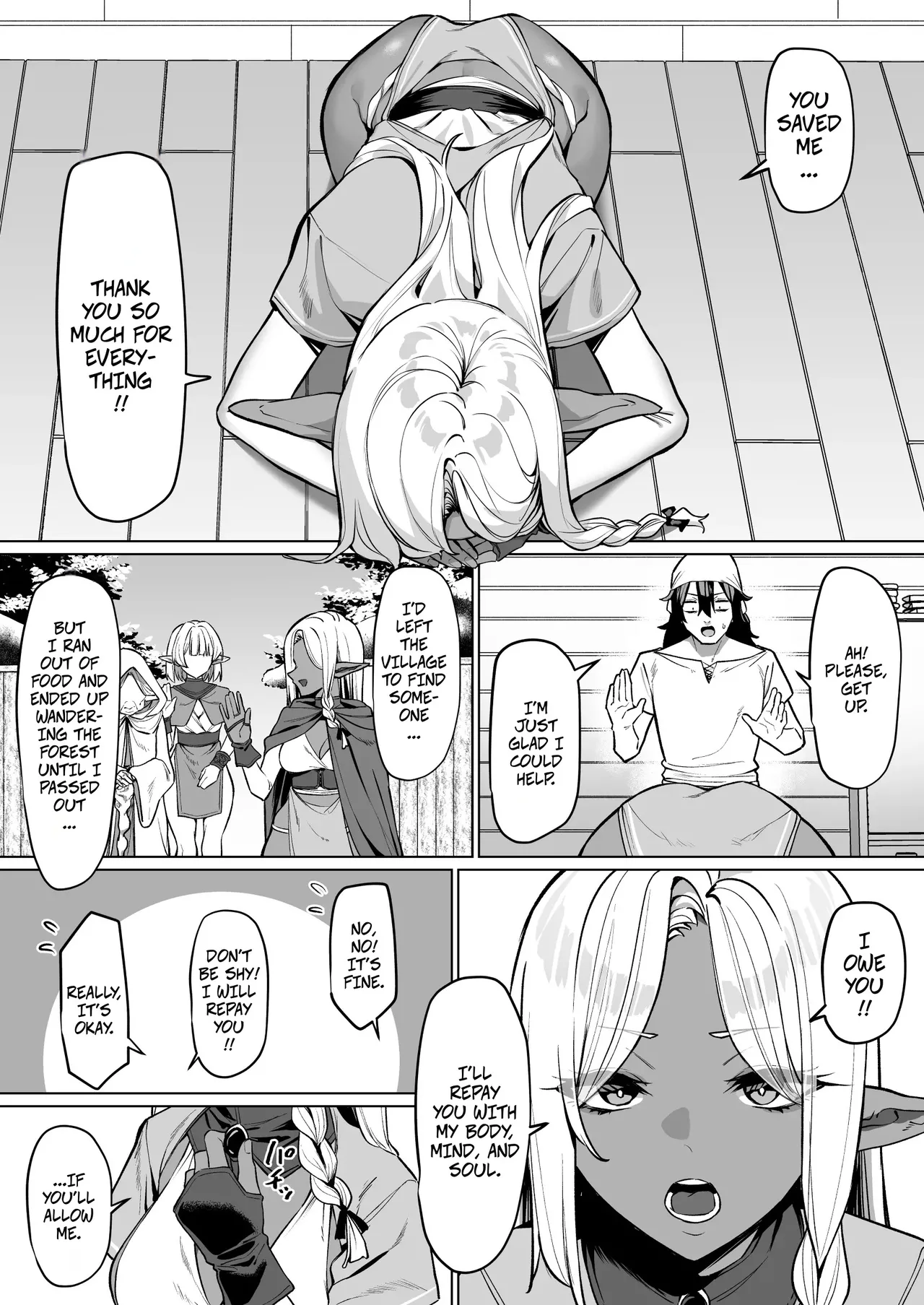 Helping a Dark Elf and Getting a Favor In ReturnKasshoku Elf o Tasuketara Ongaeshi Sareta Hanashi - Seite 4