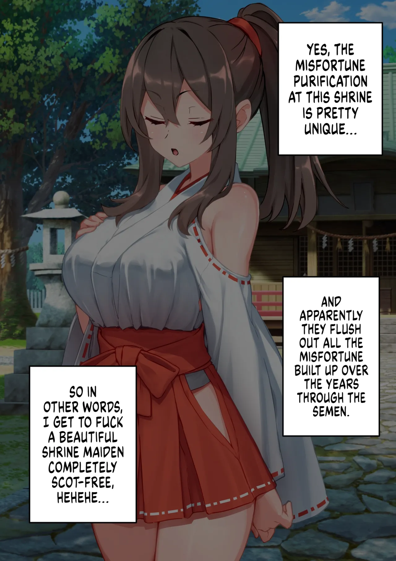 The Story of a Masochist Getting His Misfortunes Purified by a Shrine Maiden's Feet! - Página 6
