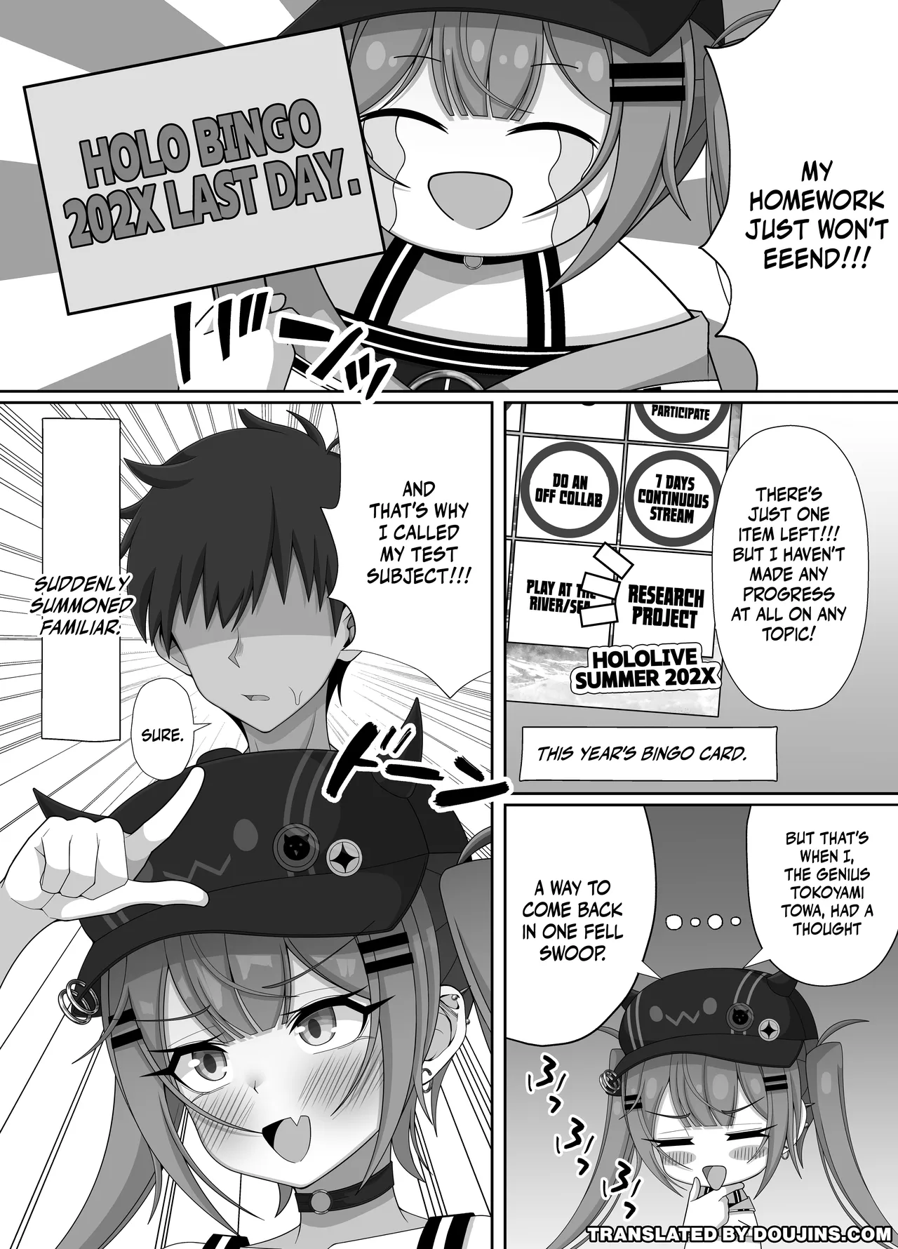 Tokoyami Towa no Ochinchin Jiyuu Kenkyuu! | Tokoyami Towa's Free Dick Research! - Strona 2