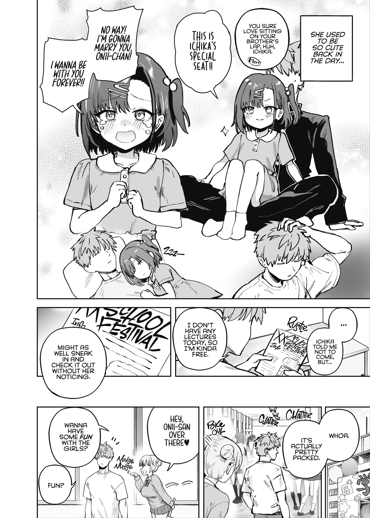 2gumi Gakuen Oppabu no Cast ni Imouto ga Ita | My Little Sister Was a Hostess at Class 2-C's School Festival Boobs Bar - Page 4