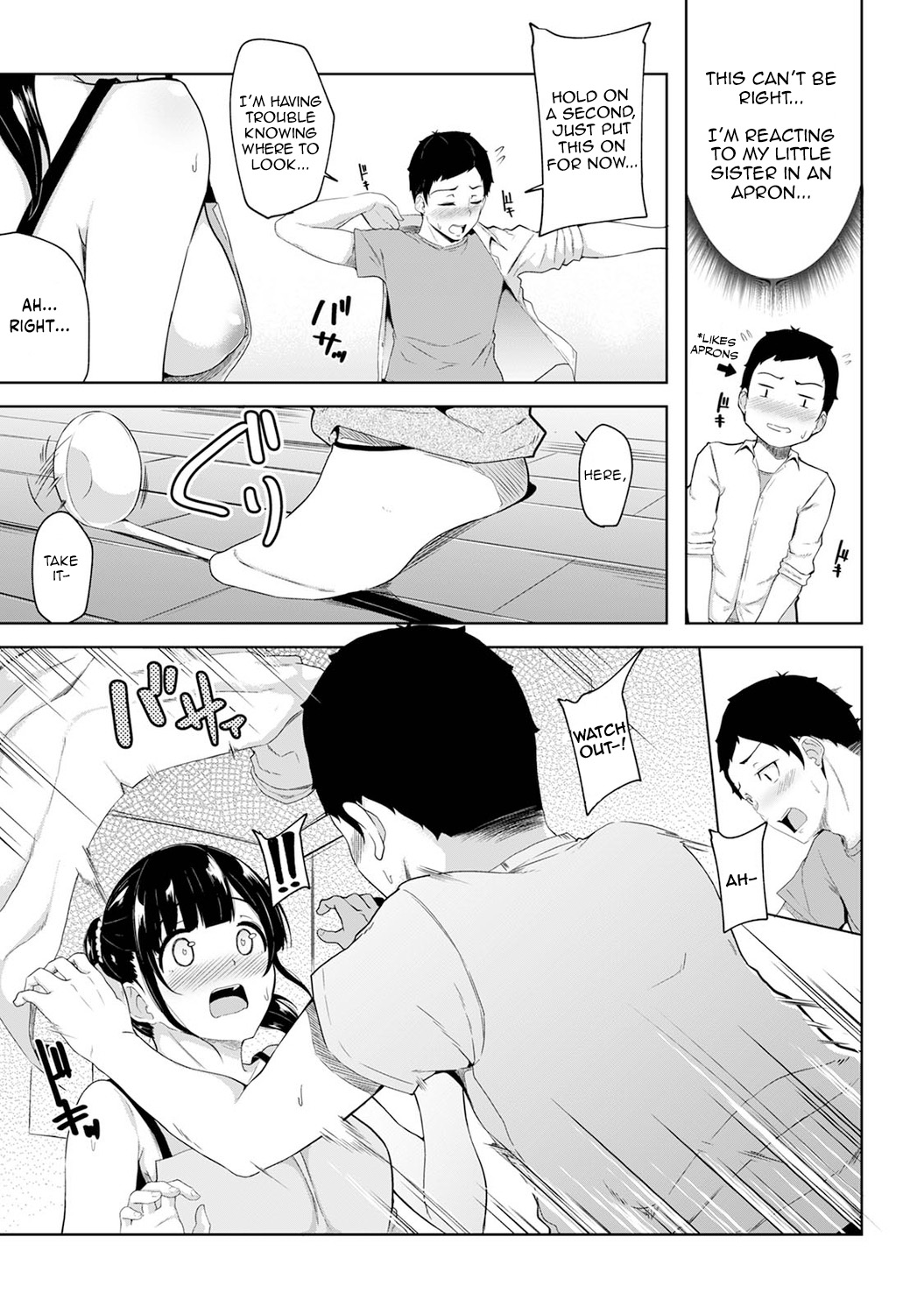 Asa Okitara Imouto ga Hadaka Apron Sugata datta node Hamete Mita | I Woke Up to my Naked Apron Sister and Tried Fucking Her Ch. 1-18 - Página 6