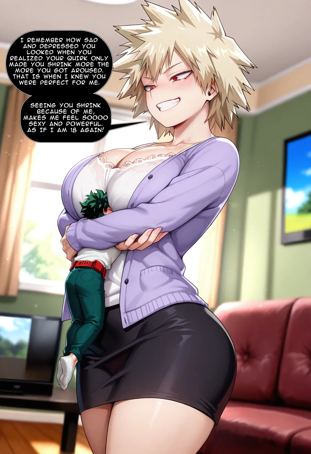 Giantess Comic - Mommy Mitsuki's Cravings can't be Satisfied - 页 5