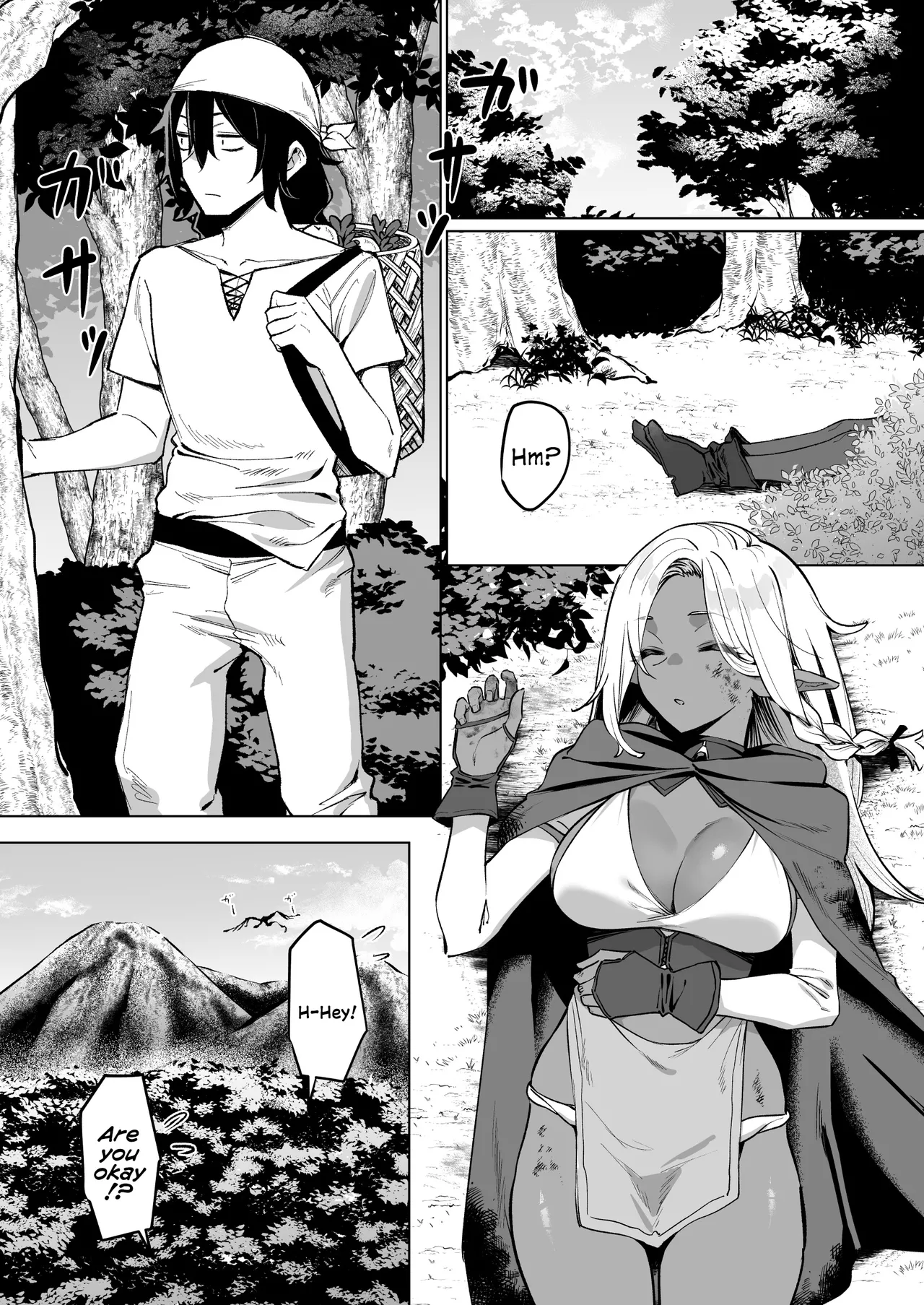 A Dark Elf Returned The Favour After I Saved Her | Kasshoku Elf o Tasuketara Ongaeshi Sareta Hanashi - Page 1