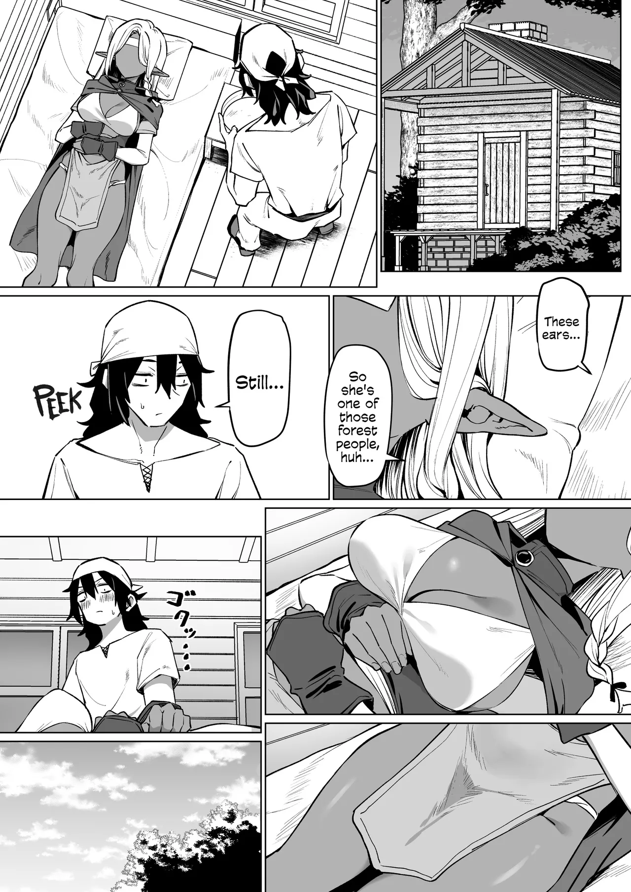 A Dark Elf Returned The Favour After I Saved Her | Kasshoku Elf o Tasuketara Ongaeshi Sareta Hanashi - Page 2