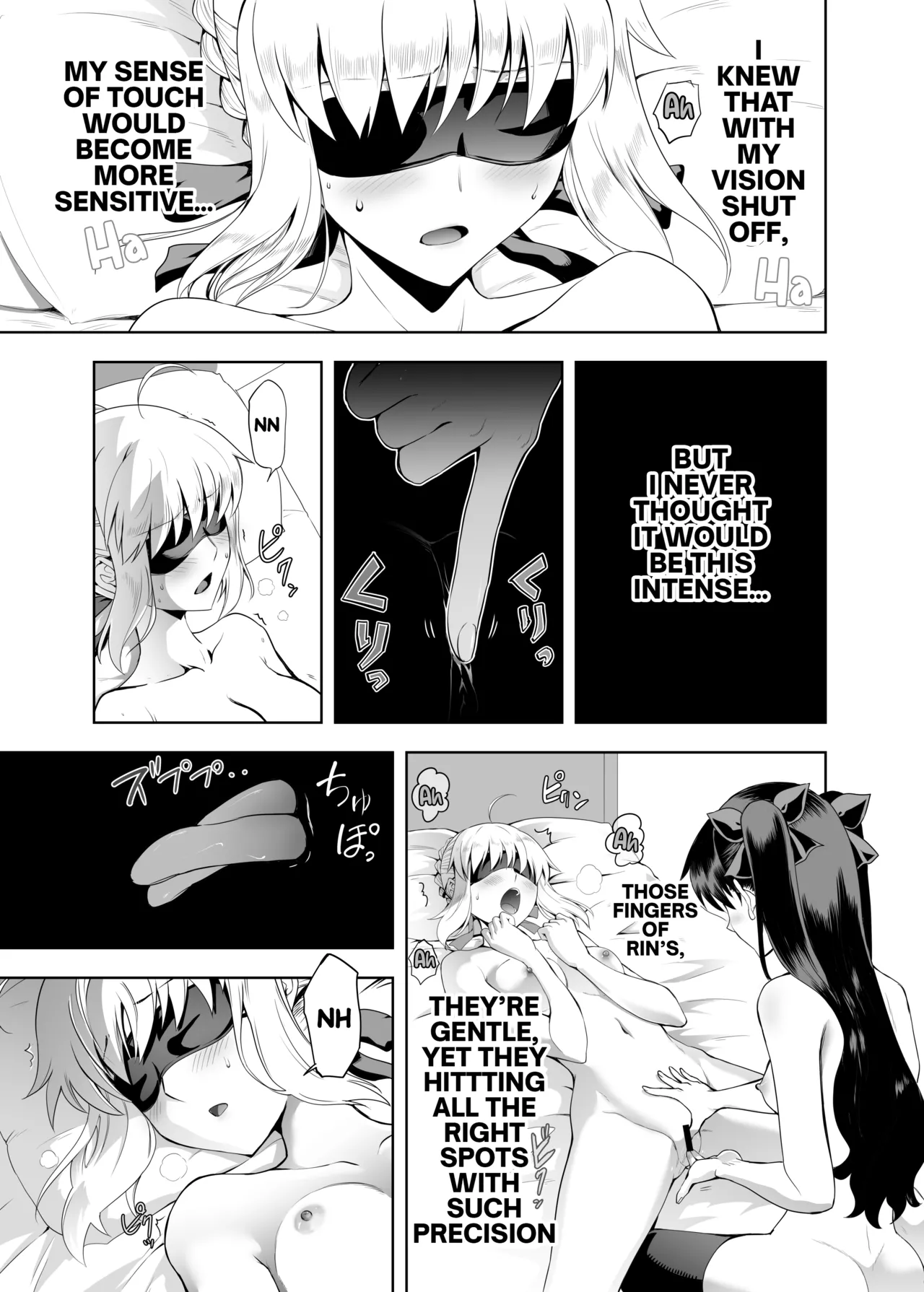 Saber Maniacs Since they say that blocking your vision sharpens your other senses, I had Saber try some blindfold play - صفحة 6