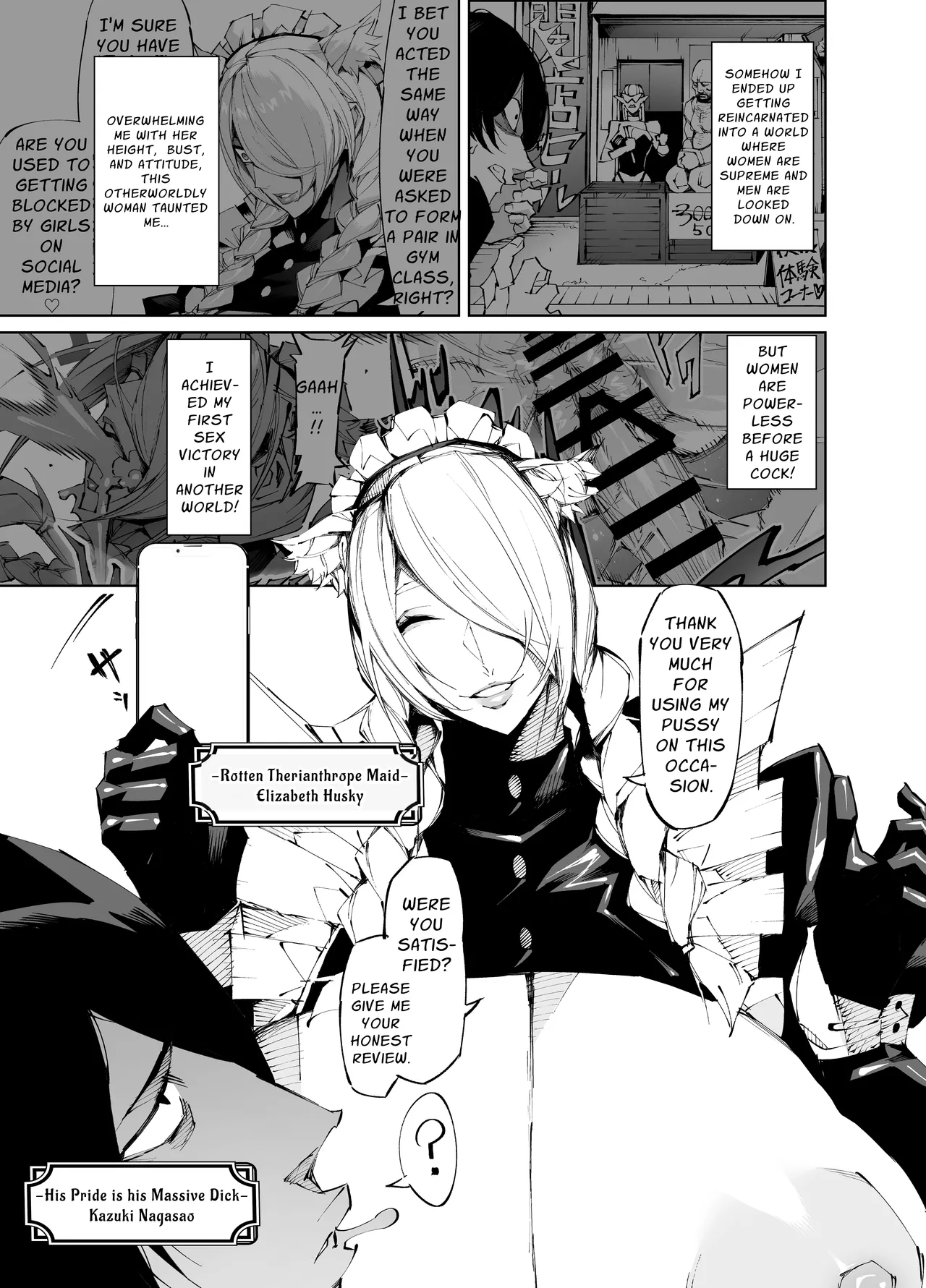 Kyokon Tensei -Seiki Shijou Shugi na Isekai ni Tensei shita no de Bakunyuu Bijo to Hame Makuri -Gyaru Amazon & Inran Sister Hen- | Big Dick Reincarnation ~Fuckin' Big Titty Babes in a Genital Supremacism World~ Amazoness & Nun - Página 2