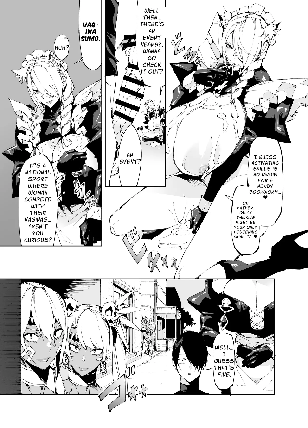Kyokon Tensei -Seiki Shijou Shugi na Isekai ni Tensei shita no de Bakunyuu Bijo to Hame Makuri -Gyaru Amazon & Inran Sister Hen- | Big Dick Reincarnation ~Fuckin' Big Titty Babes in a Genital Supremacism World~ Amazoness & Nun - Página 6