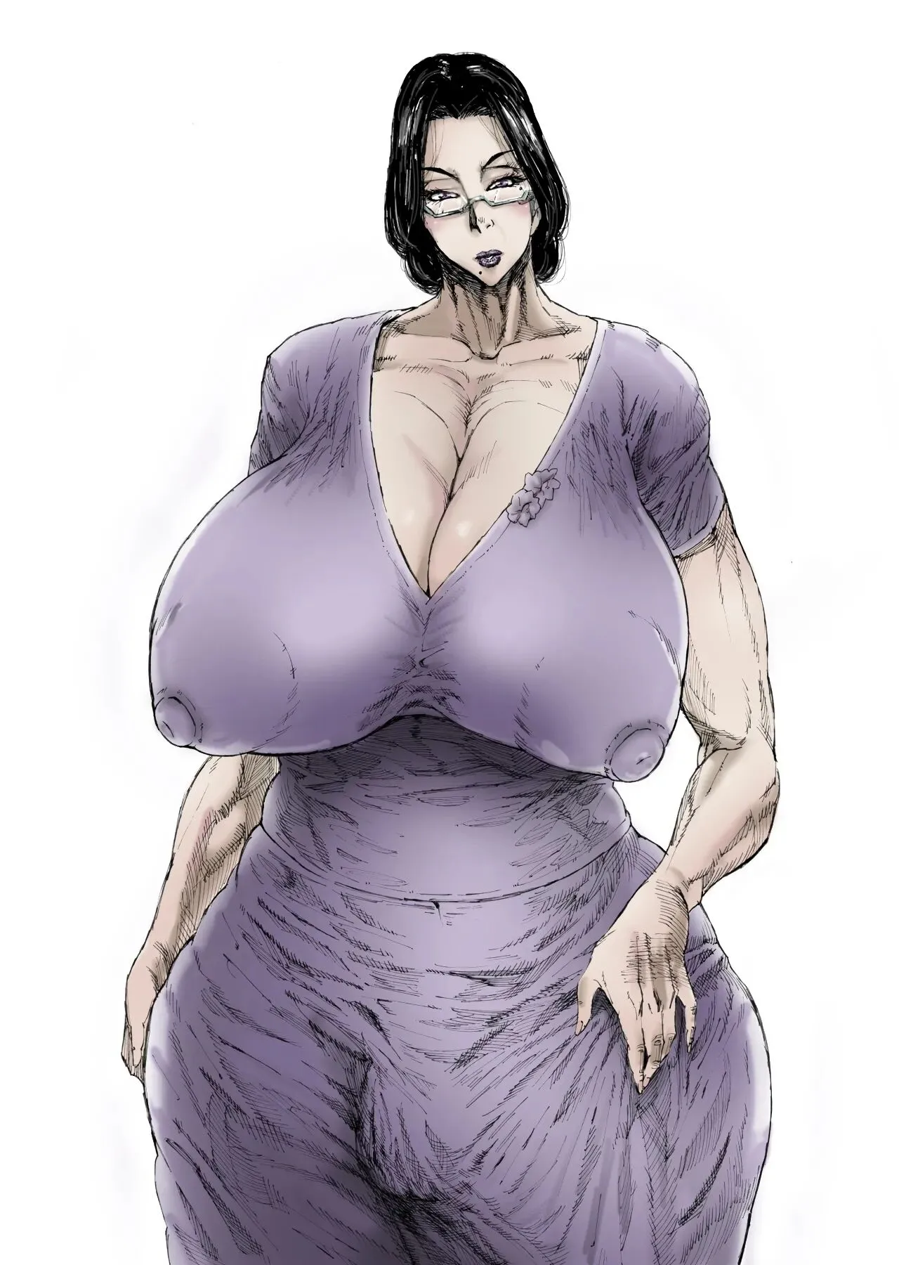 This mature woman is the P●A president, the mother of a son who underwent female body transformation, and also a futanari. - Страница 1