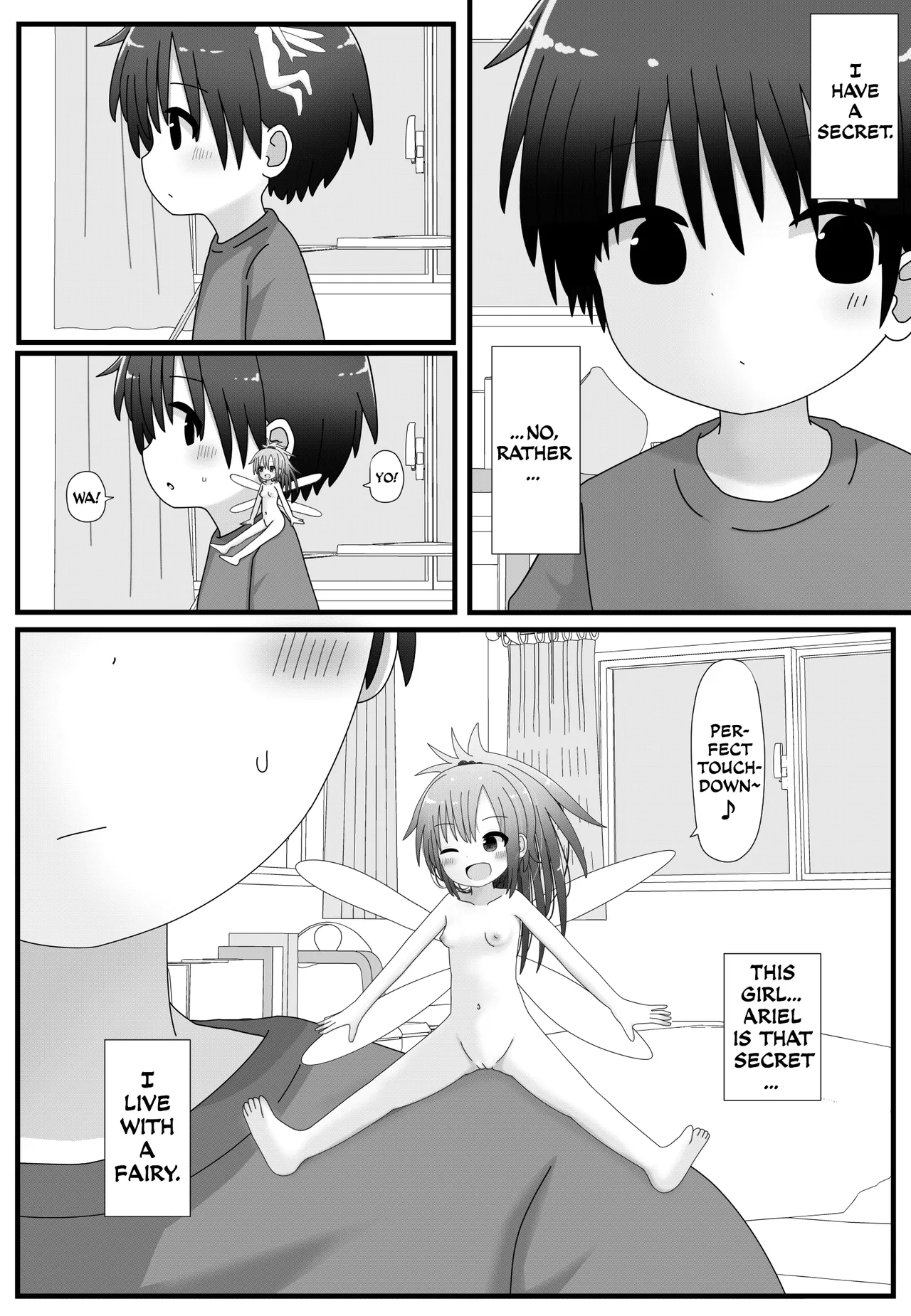 Chicchai Yousei-chan to Ecchi | Lewding with a Small Fairy - Page 1