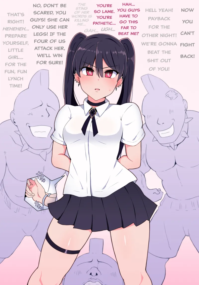 Akane BAD END: Forced Orgasm with Rope, Cunnilingus, And Humiliating Forced Deep Throat Rape - Page 3