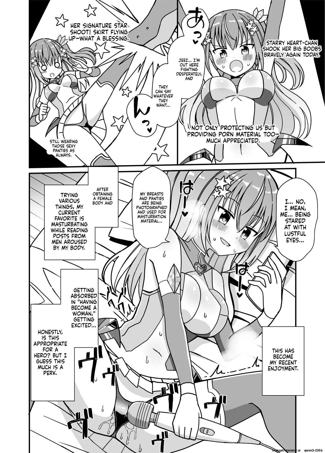 Nyotaika Shite Henshin Heroine ni Natta kedo Kinketsu na no de Karada wo Uttara Mesu ni Sareta - Page 5