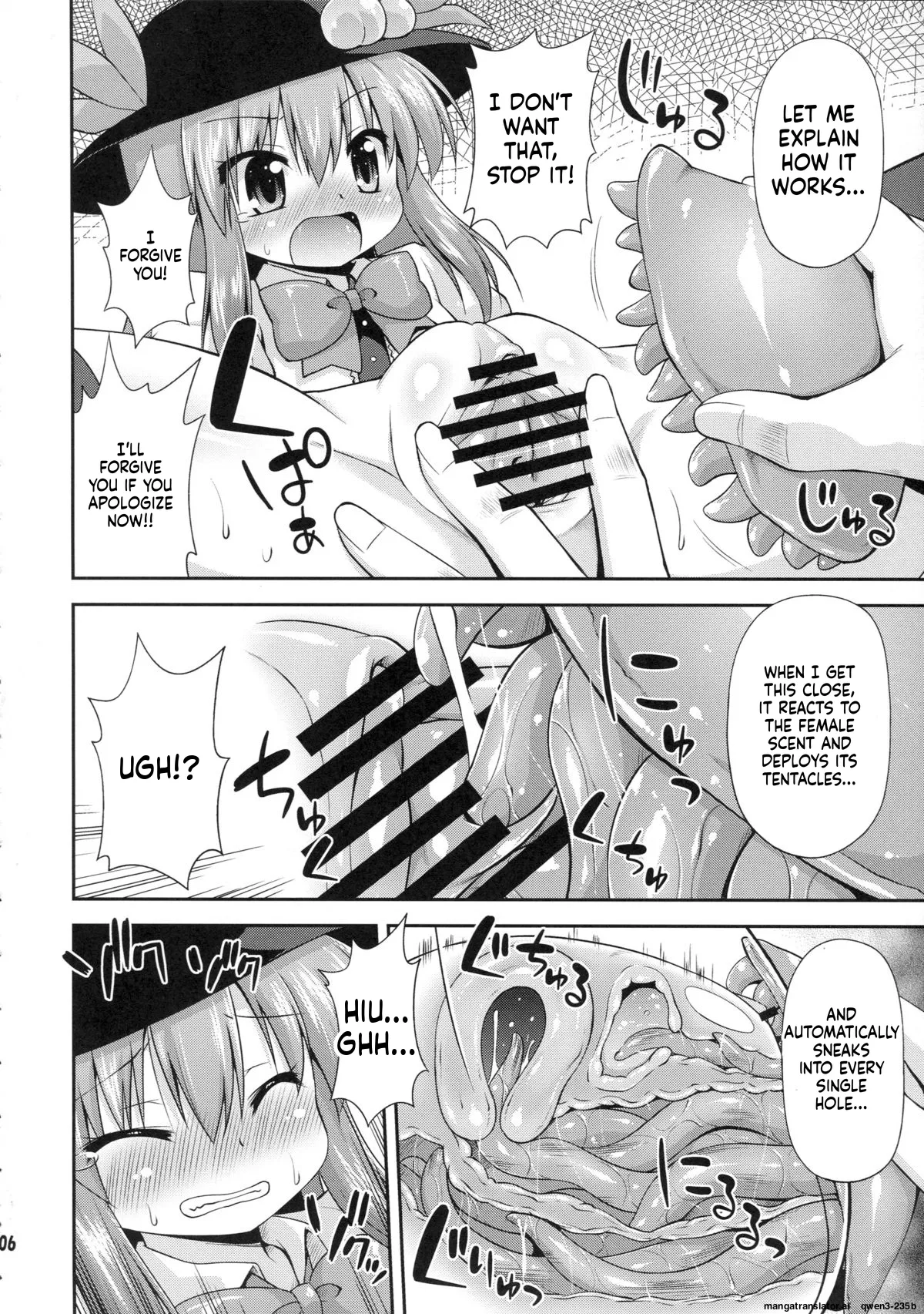 Tenshi-chan to Shokushu Jikken!? - Tentacle experiment with Tenshi-chan!? - Страница 5