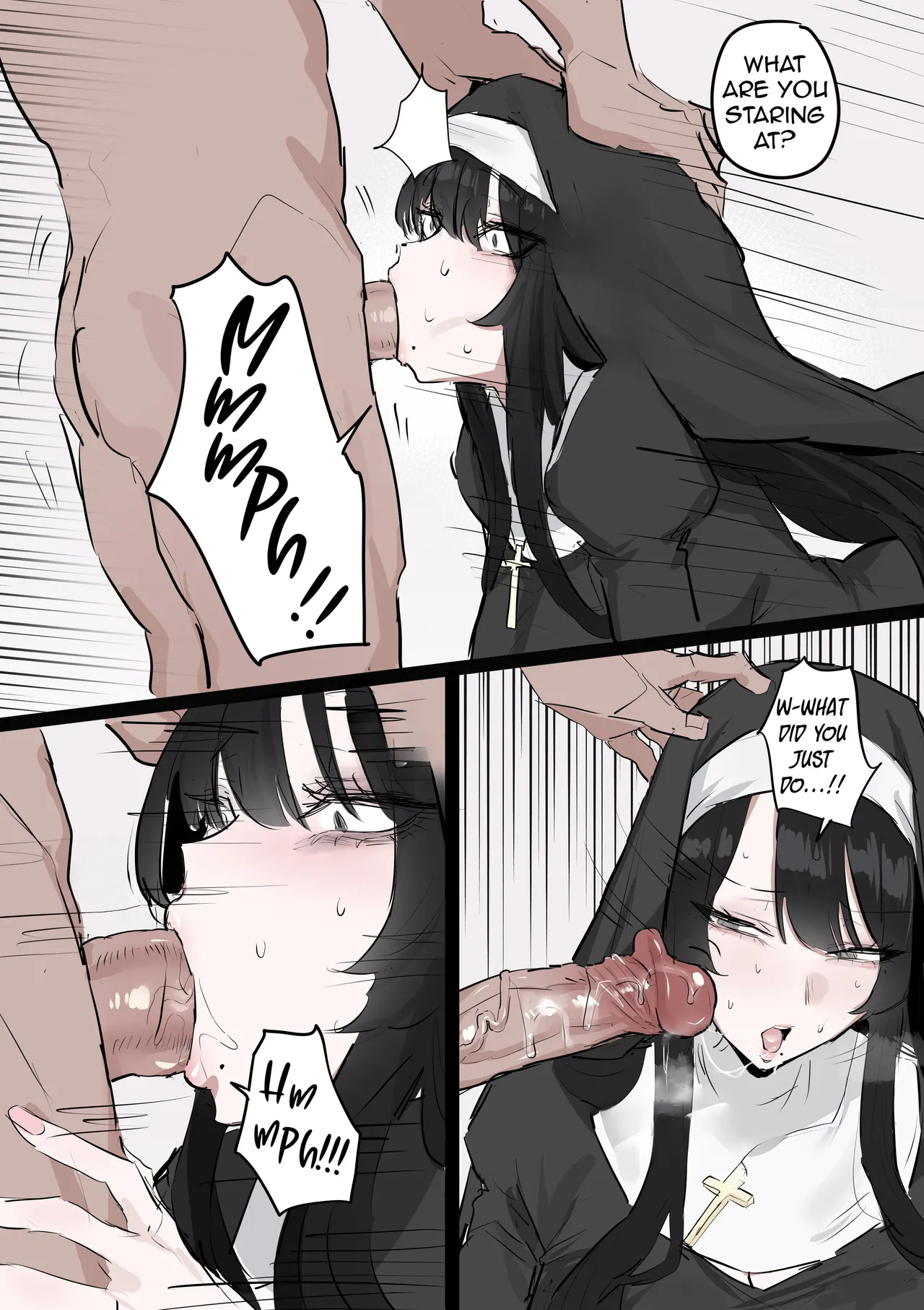 Teaching a devoted nun sex education using my dick - صفحة 4