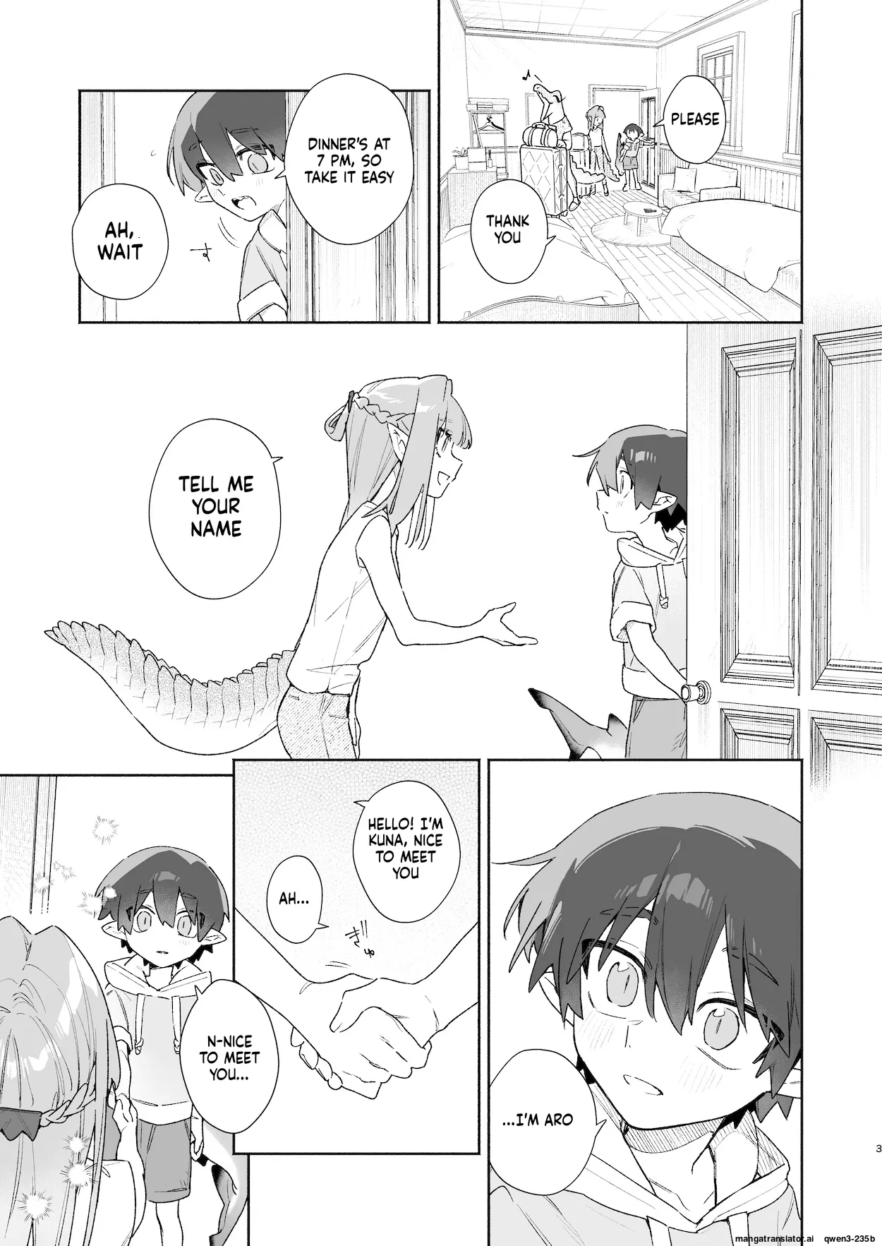 ♂ ga Uke. Wani-chan x Same-kun Zenpen - Page 4