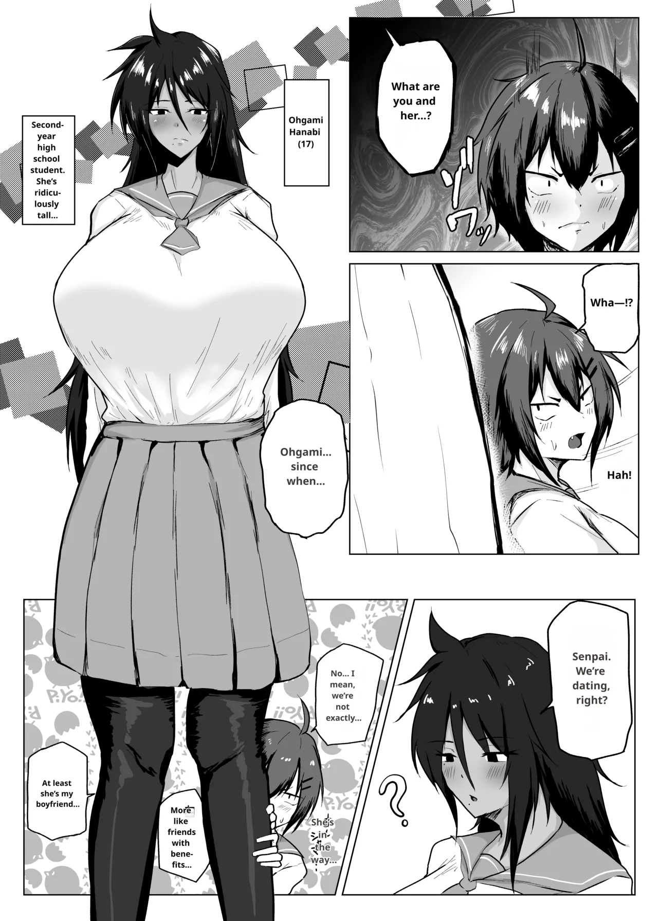 Dekkai Kouhai to Chitchai Senpai - Page 4