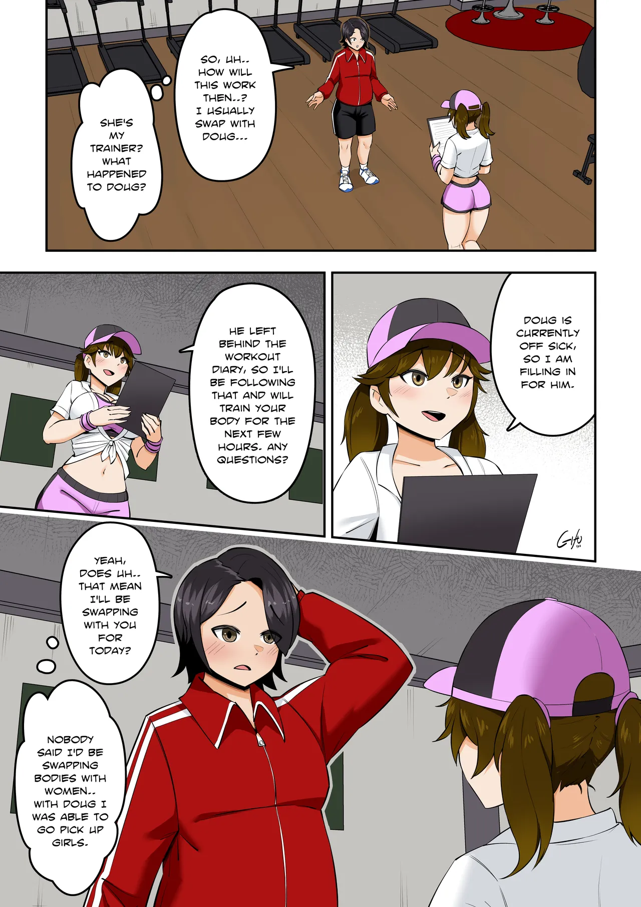 Kawaii Tsun'aho/ Swapping Gym Comic - Página 3