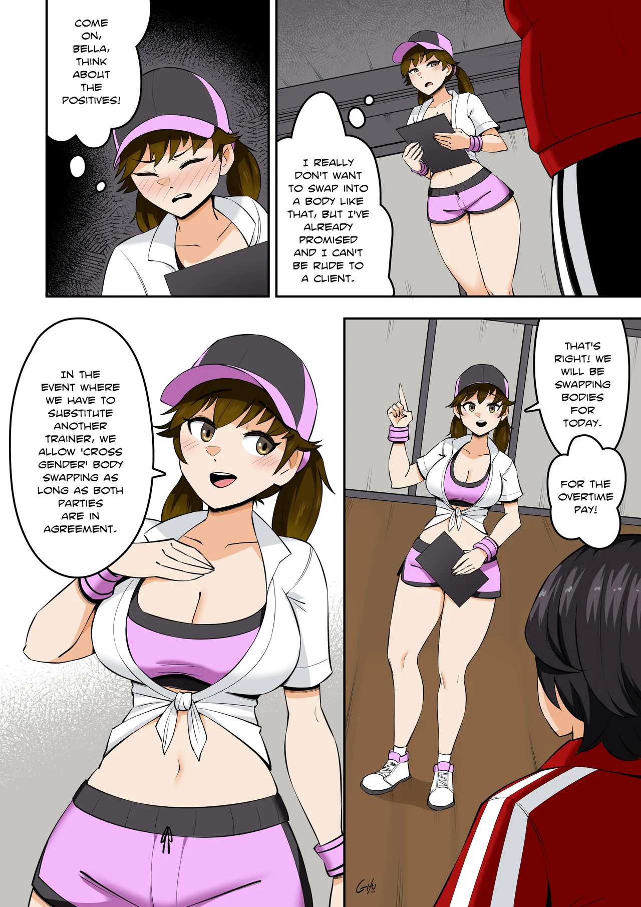 Kawaii Tsun'aho/ Swapping Gym Comic - Página 4