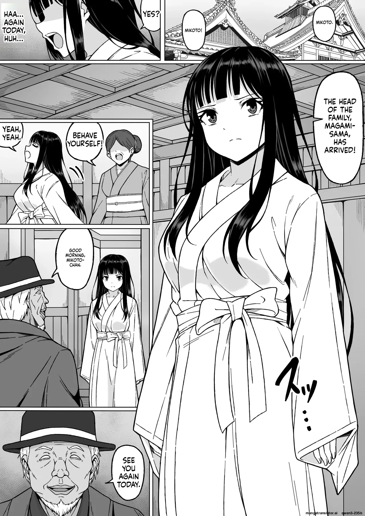 Reibaishi Mikoto 2 Kairaku ni Zanpai su... Hentai Jijii to no Seikou no Gishiki de Ikikuruwasareru Shoujo no Karada - Page 3