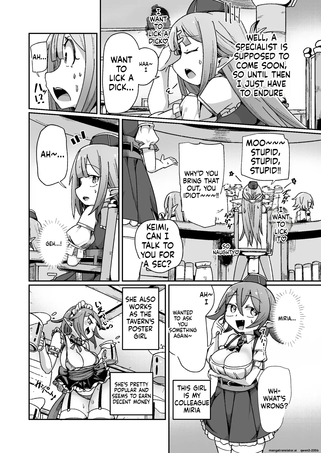 Guild Uketsukejou-chan datte BaSta ni kakarimasu!! Igai to Yakka na Ingo Genchou | Unexpectedly Troublesome Lustful Auditory Hallucinations - Страница 7