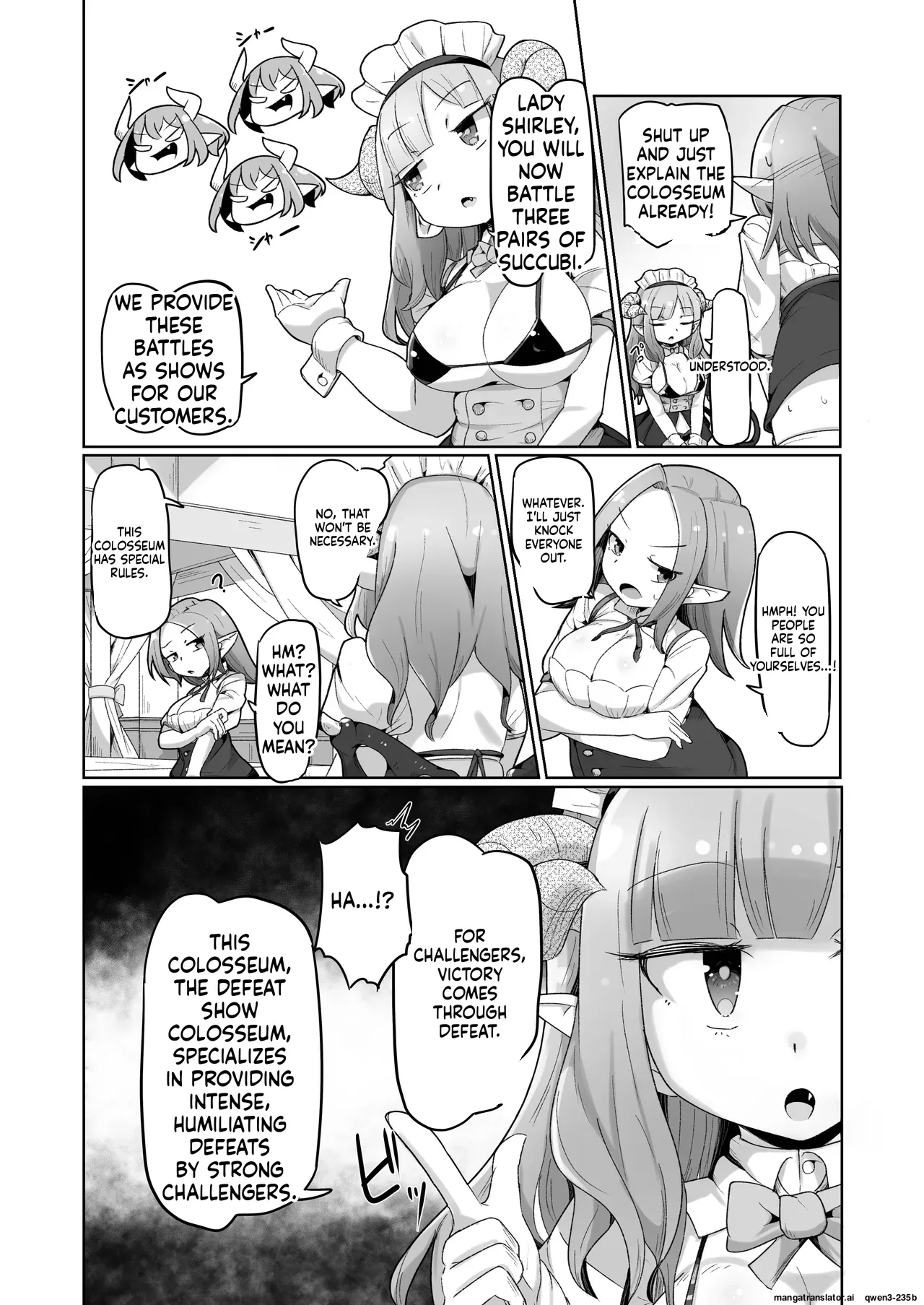 Haiboku Show Colosseum 1 Kaisenme Tsuyo Tsuyo Majutsushi-chan VS Shintai Kaihatsu ga Tokuina Shou Akuma Succubus-chan - Pagina 8