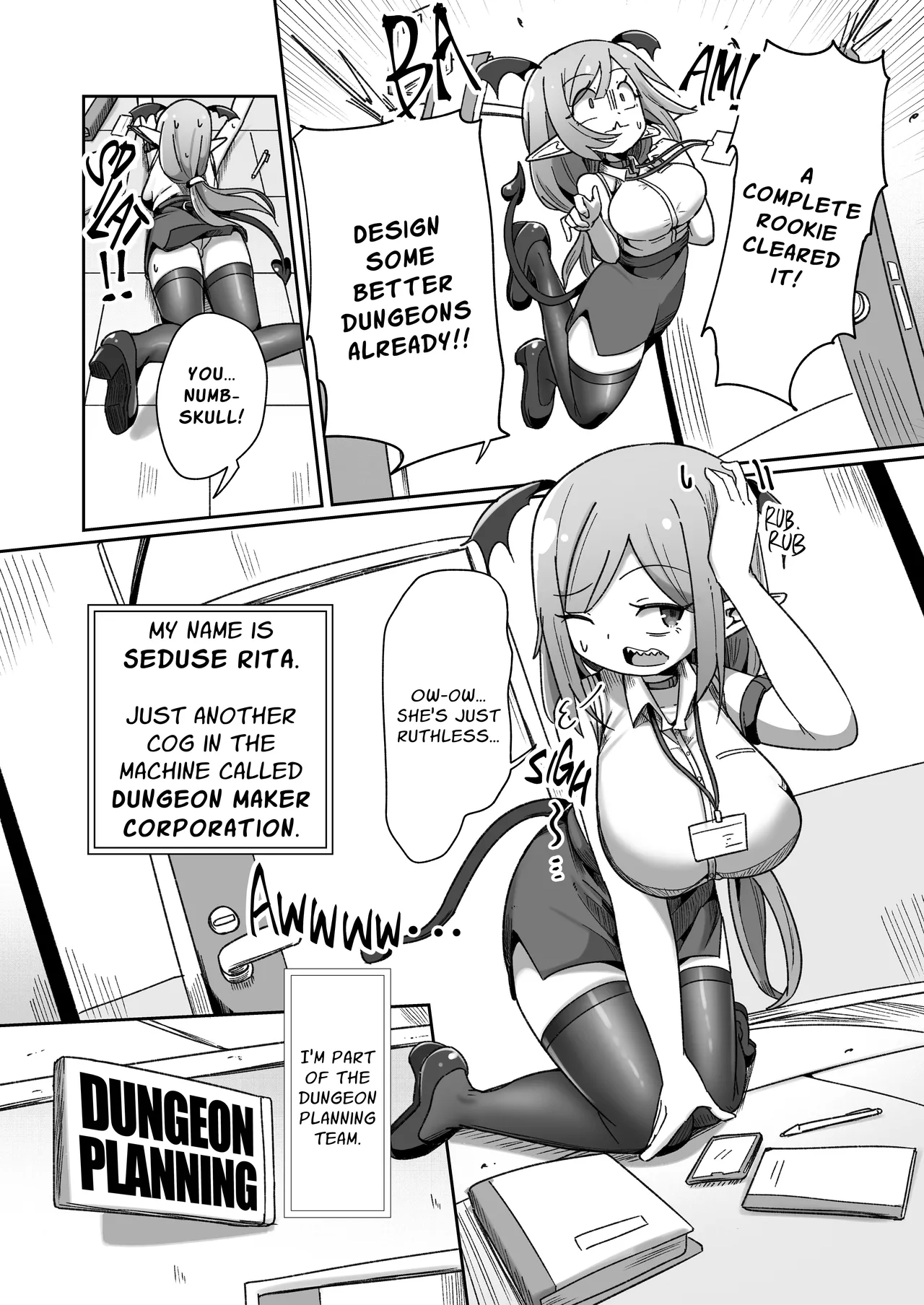 Kaisha no Kane de Tsukutta Ero Dungeon de Soudai na Onani o Suru Monster Shain-chan | Embezzlement, Ho: Wagie Monster-chan Builds Her Very Own Goon Cave Dungeon - صفحة 3