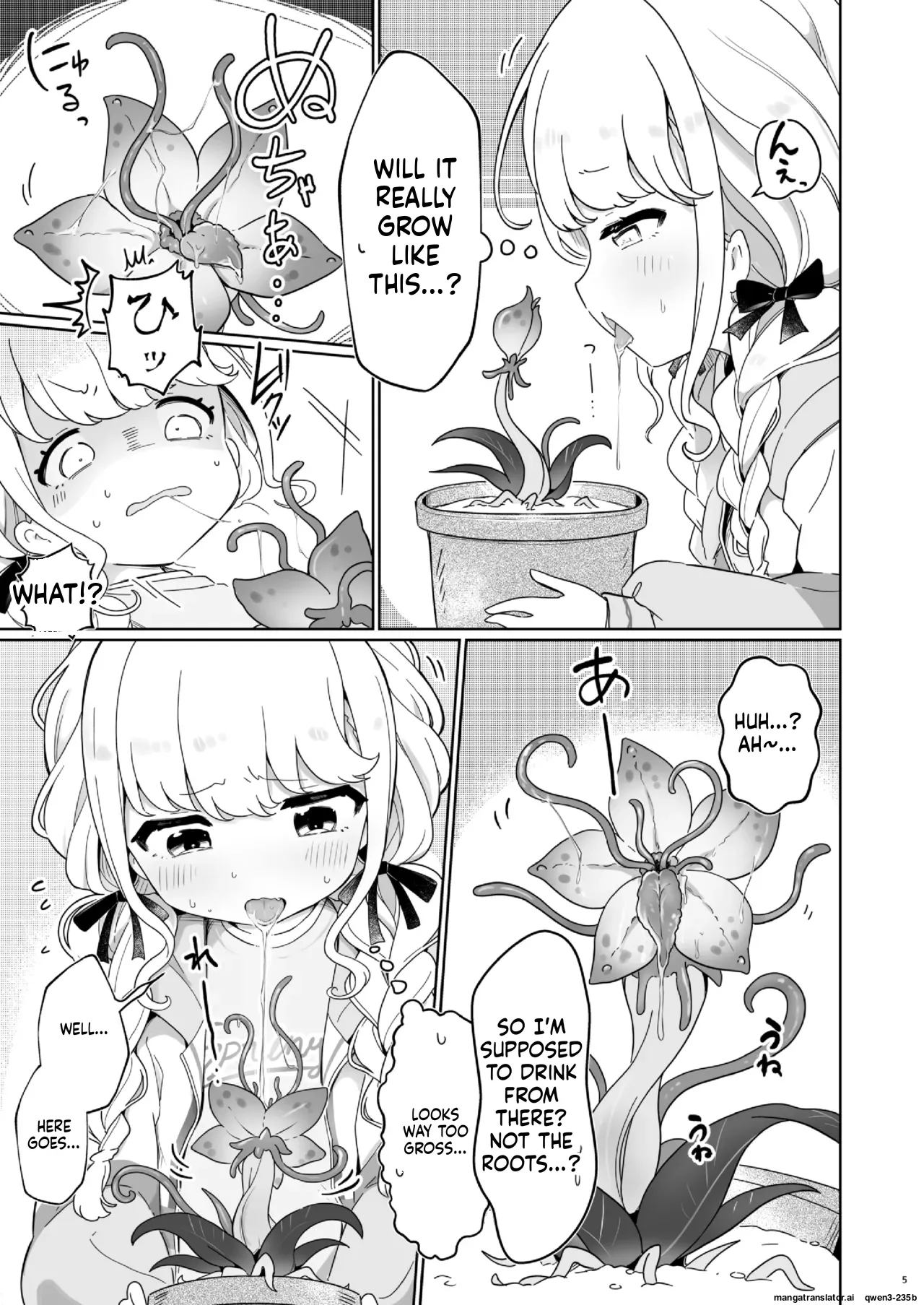 Daeki de Seichou suru Shokushu Shokubutsu o Sodateru Beit - Strona 4