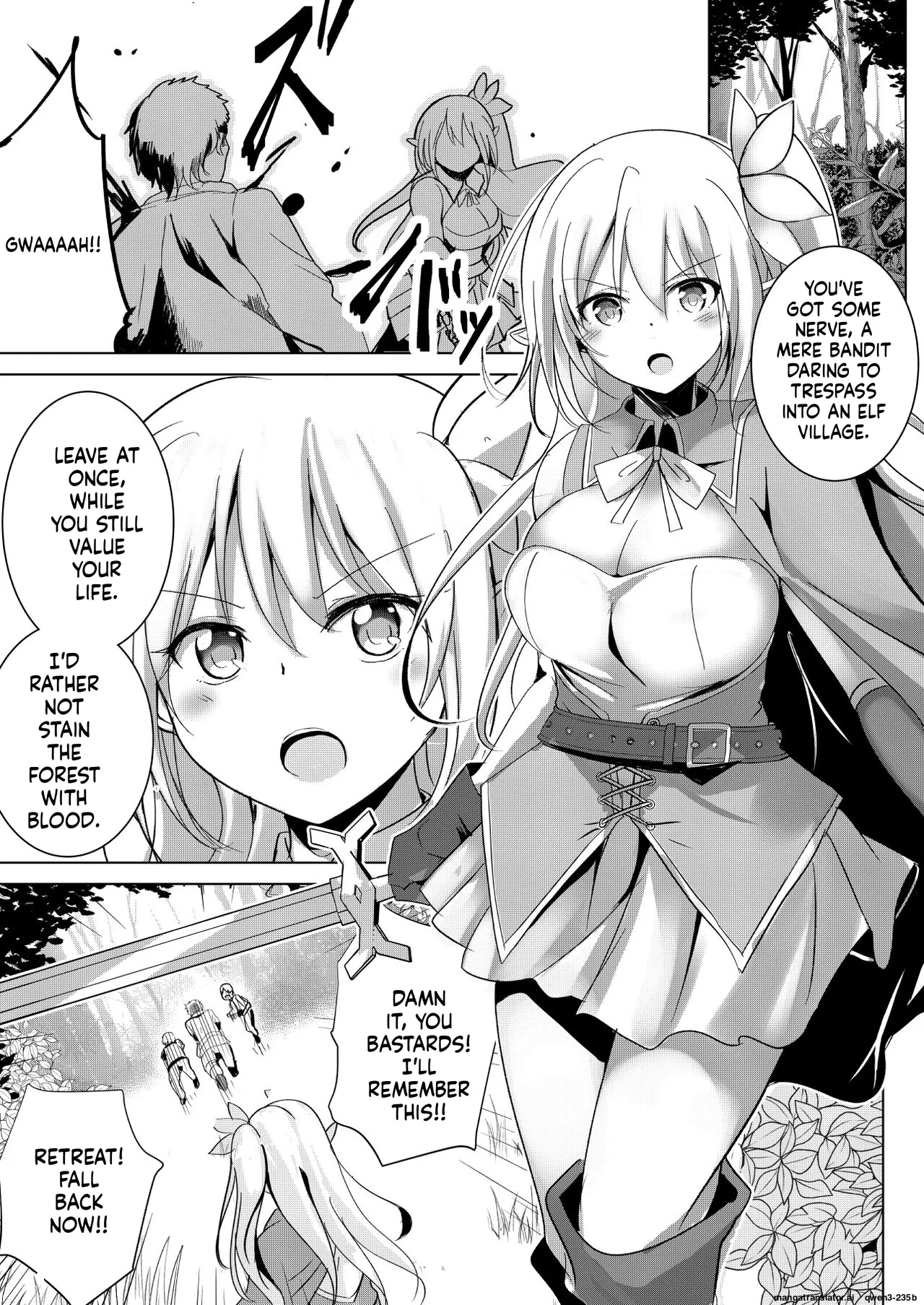 Elf Kishi Ryoujoku Boku ga Hitojichi Kanojo ga Dorei - Сторінка 3
