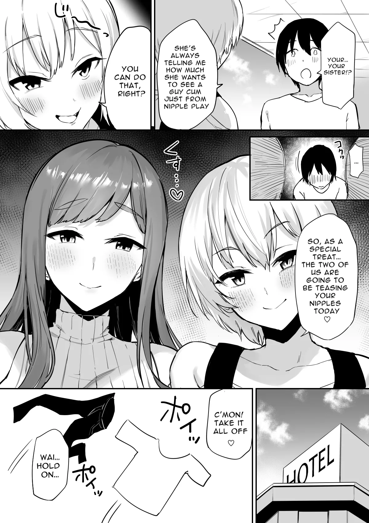 Ecchi na Shimai no Double Chikubi Seme Kairaku | Erotic Sisters Double Nipple Teasing Pleasure - পৃষ্ঠা 6