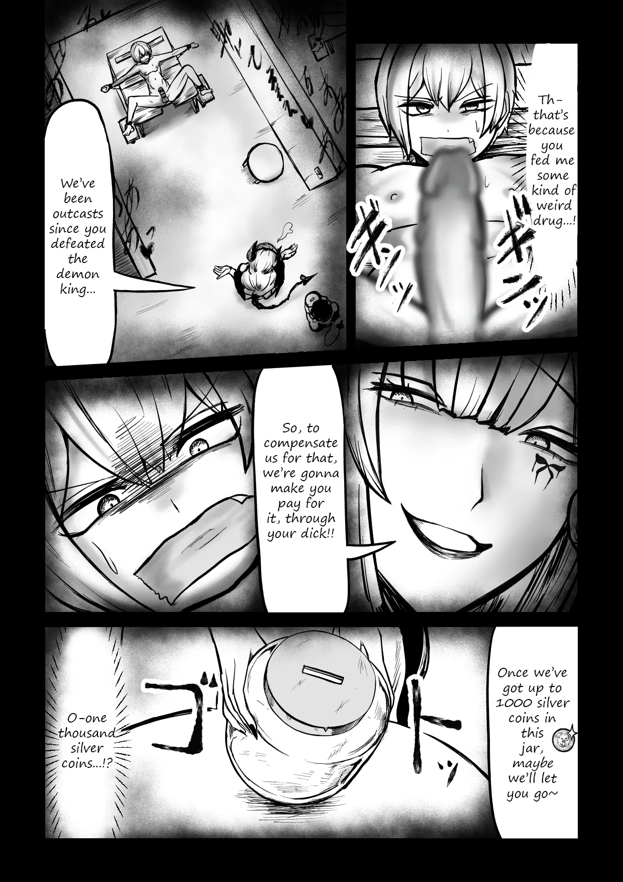 Succubus pin salon~ A story about a hero being captured and reduced to nothing more than a penis to be licked by succubi~ - Página 4