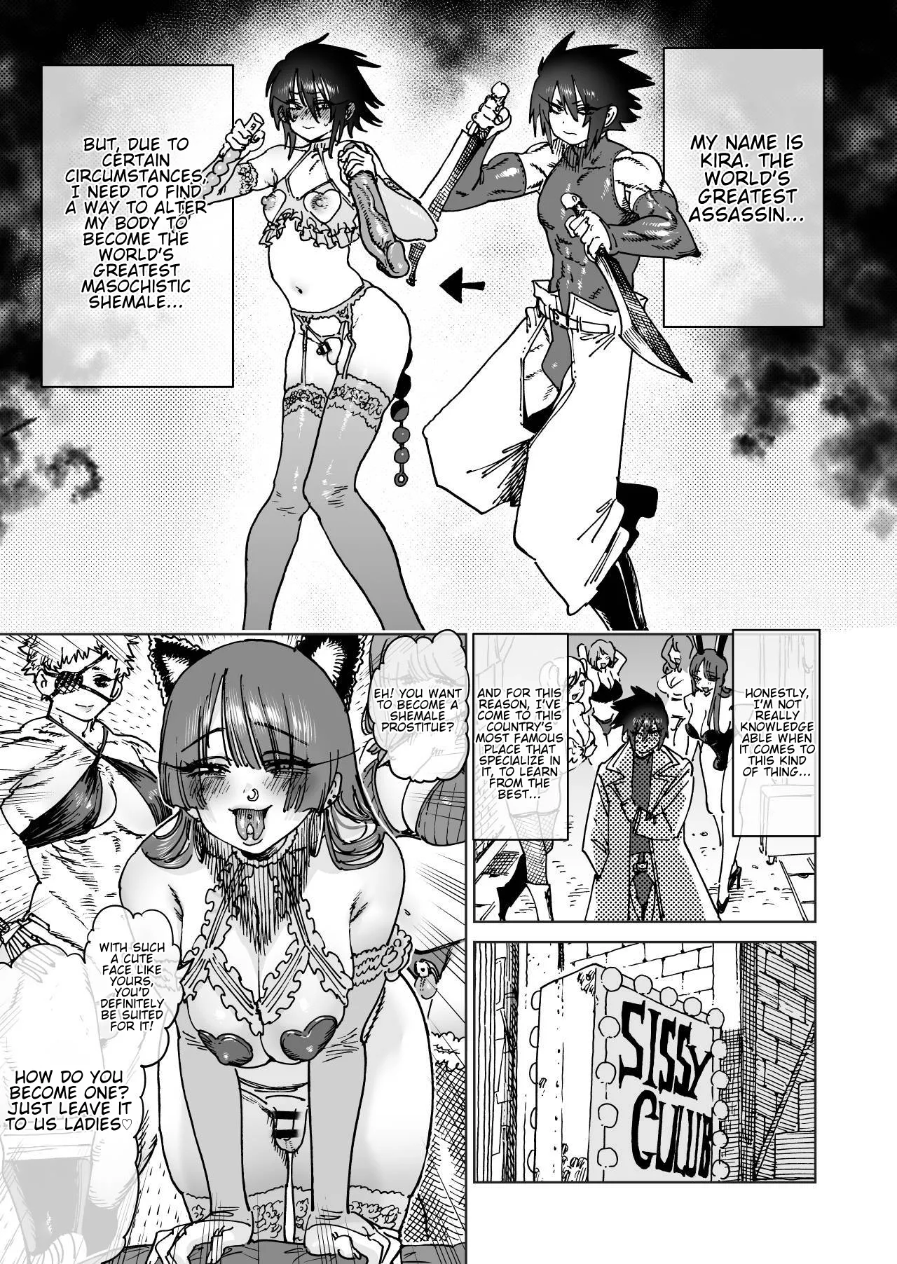 "Mesu Ochi" Sekai Saikyou no Koroshiya Self Mesu-ka Kaizou | The World's Strongest Assassin Self- Feminization - Страница 7