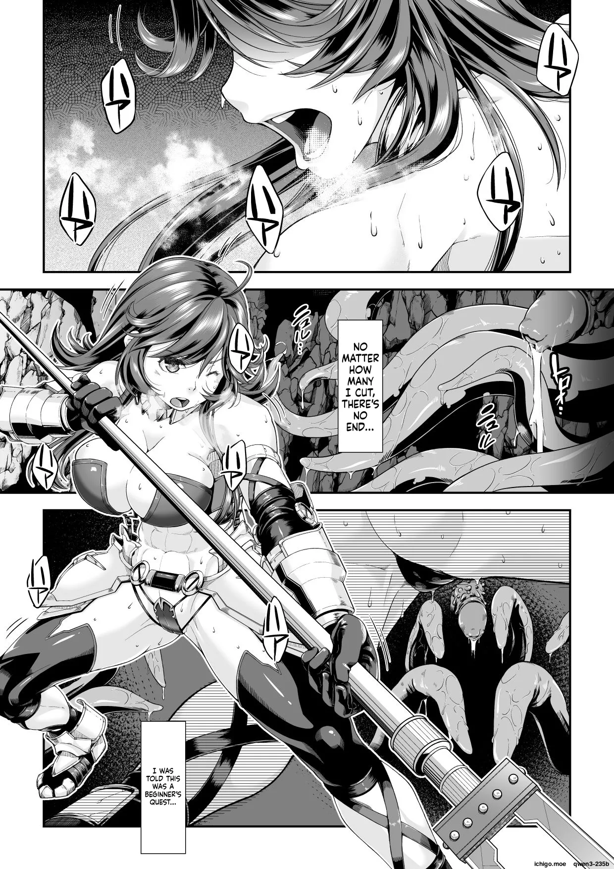 Kakedashi Boukensha no Matsuro 2 [Shokushu no Sumau Doukutsu] Bikini Armor Onna Senshi - Strona 2