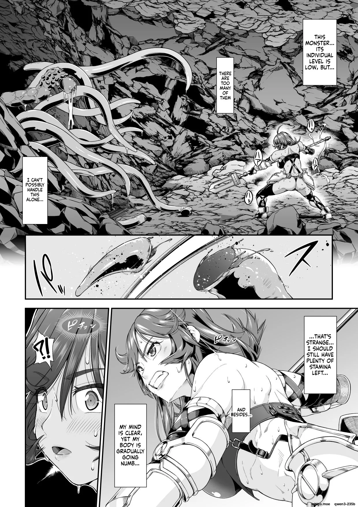 Kakedashi Boukensha no Matsuro 2 [Shokushu no Sumau Doukutsu] Bikini Armor Onna Senshi - Strona 3