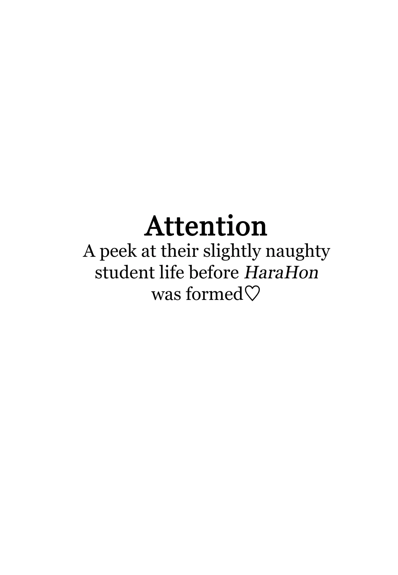 Our Story ~HaraHon Diary #00~ - Strona 3