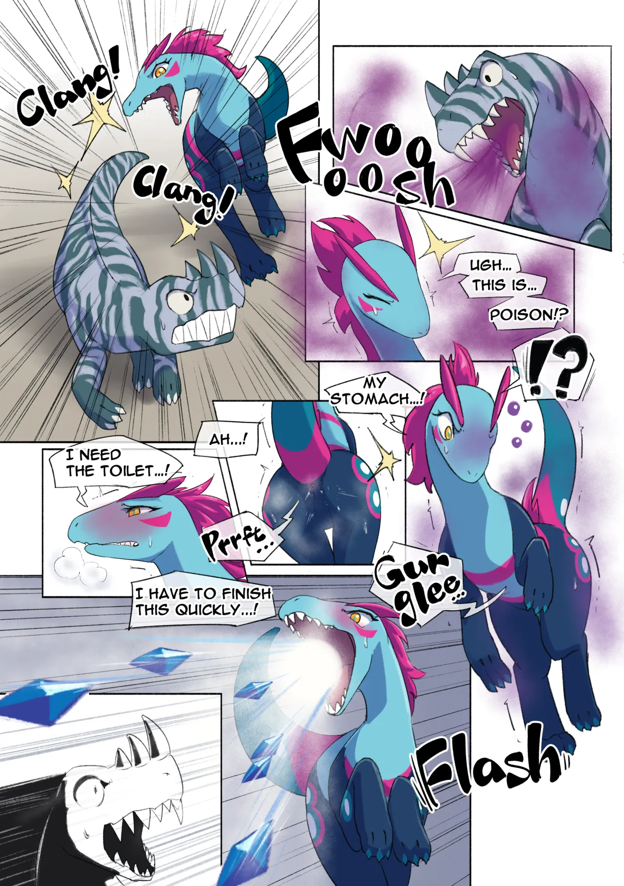Dino Girl's Emergency Poop - صفحة 1