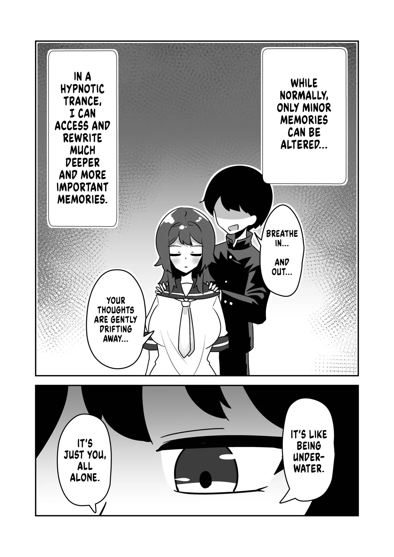 Kioku Netsuzou Saimin ～Kyonyuu Downer Suieibu-chan no Kioku o Tsugou yoku Kaihen shite Gachikoi Dorei ni suru Hanashi～ | False Memory Hypnosis ～Rewriting a Gloomy, Busty Swimmer Girl's Memories to make her my Fawning Love Slave～ - Сторінка 7