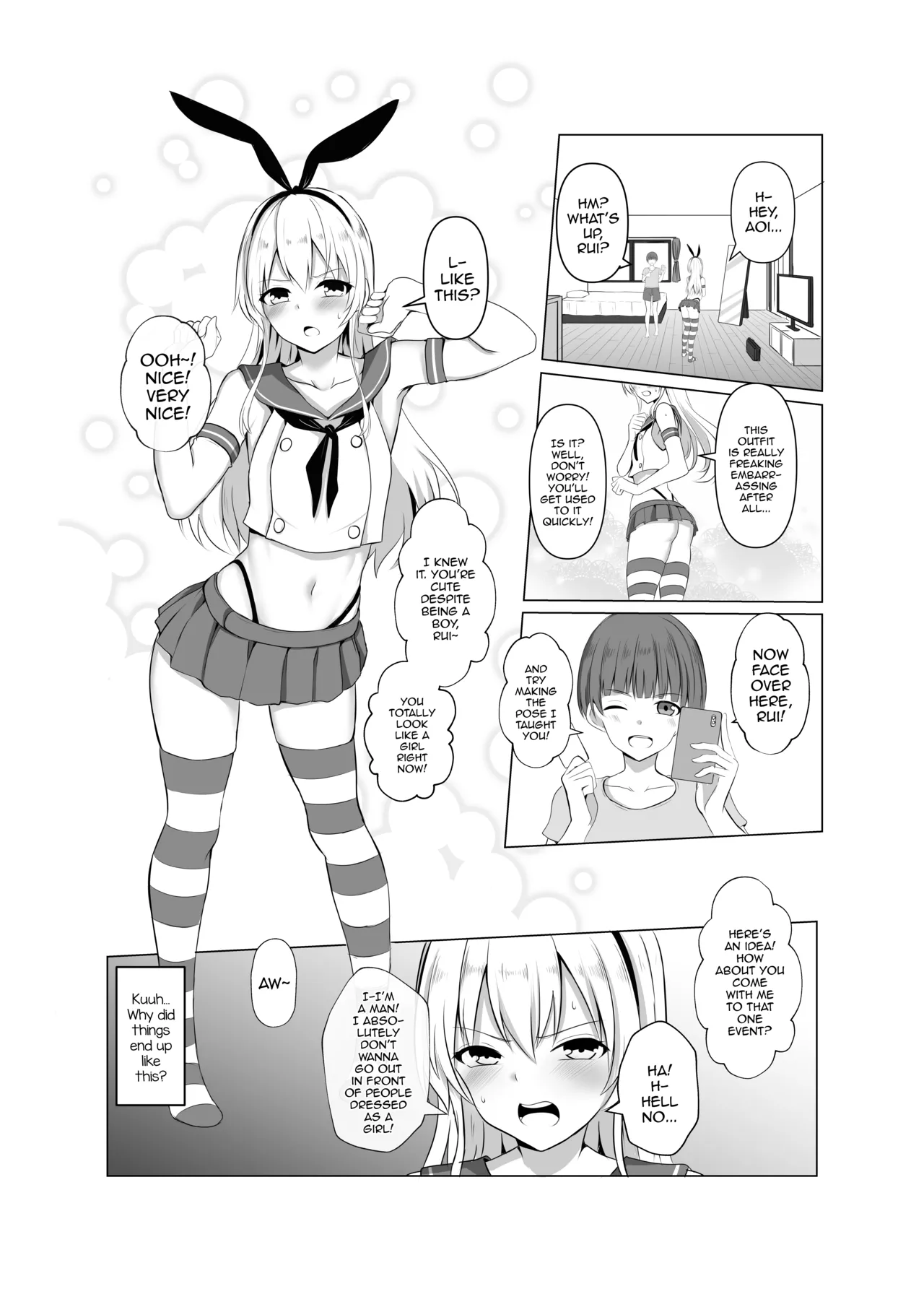 Shimakaze-kun ni Natte Ecchi Shichau Hon - Strona 3