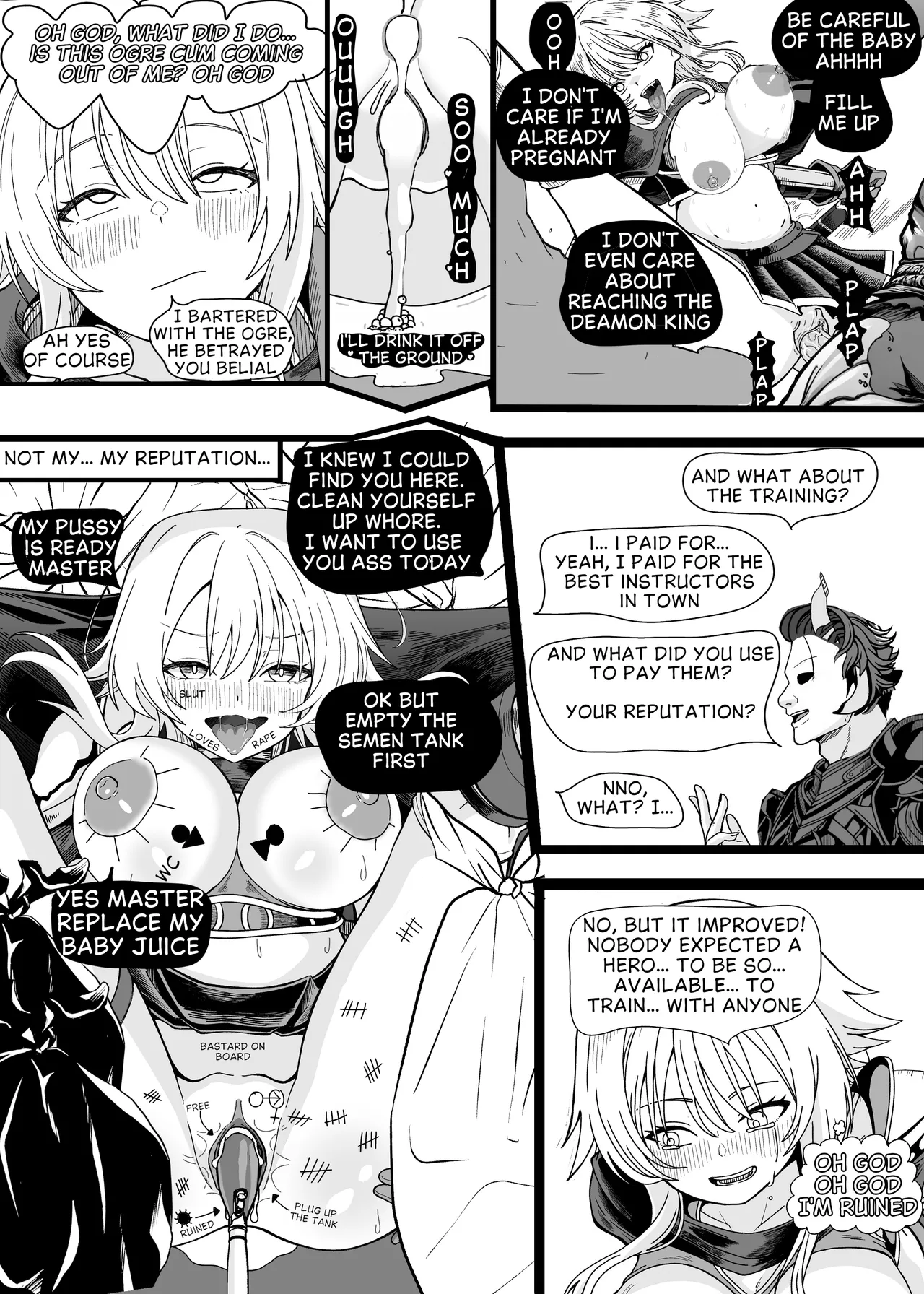 Alt end for the female hero is completely unaware that she was utterly defeated by the Demon King! - Page 2