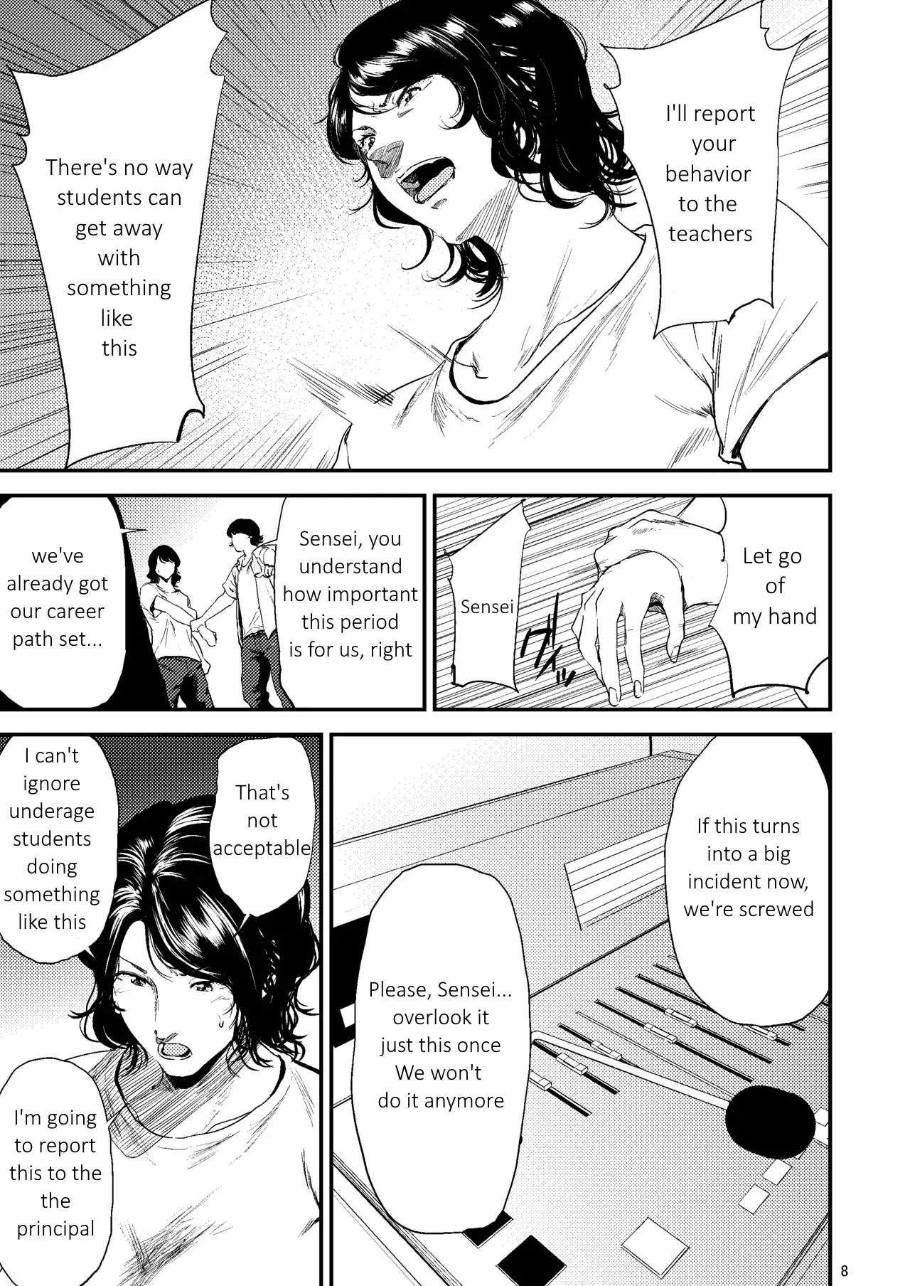 Sukoshi Ki no Tsuyoi Rika no Sensei ga Seito ni Moteasobareru H na Hon - Página 8