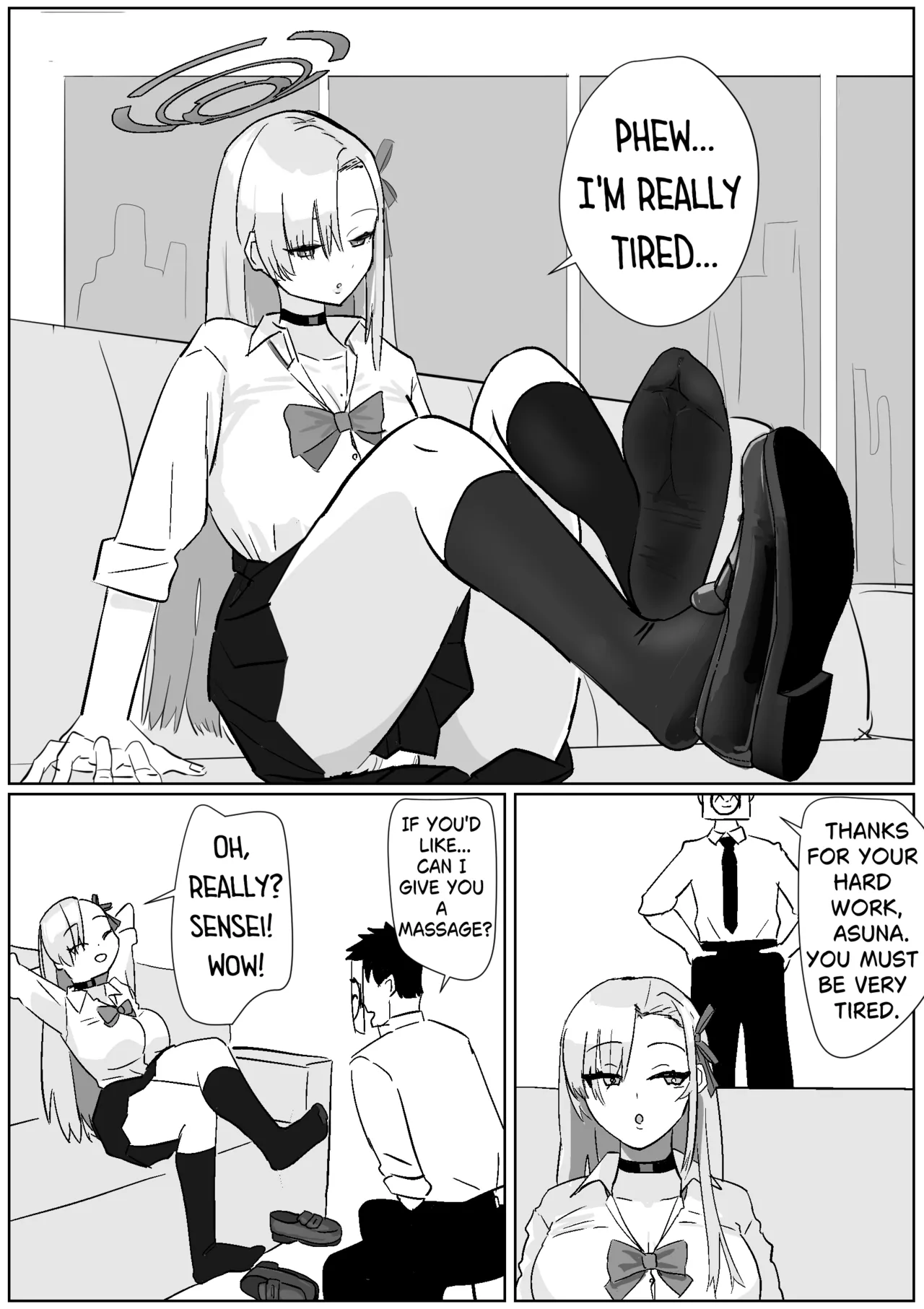 Asuna's Special Treat Socks - Страница 1