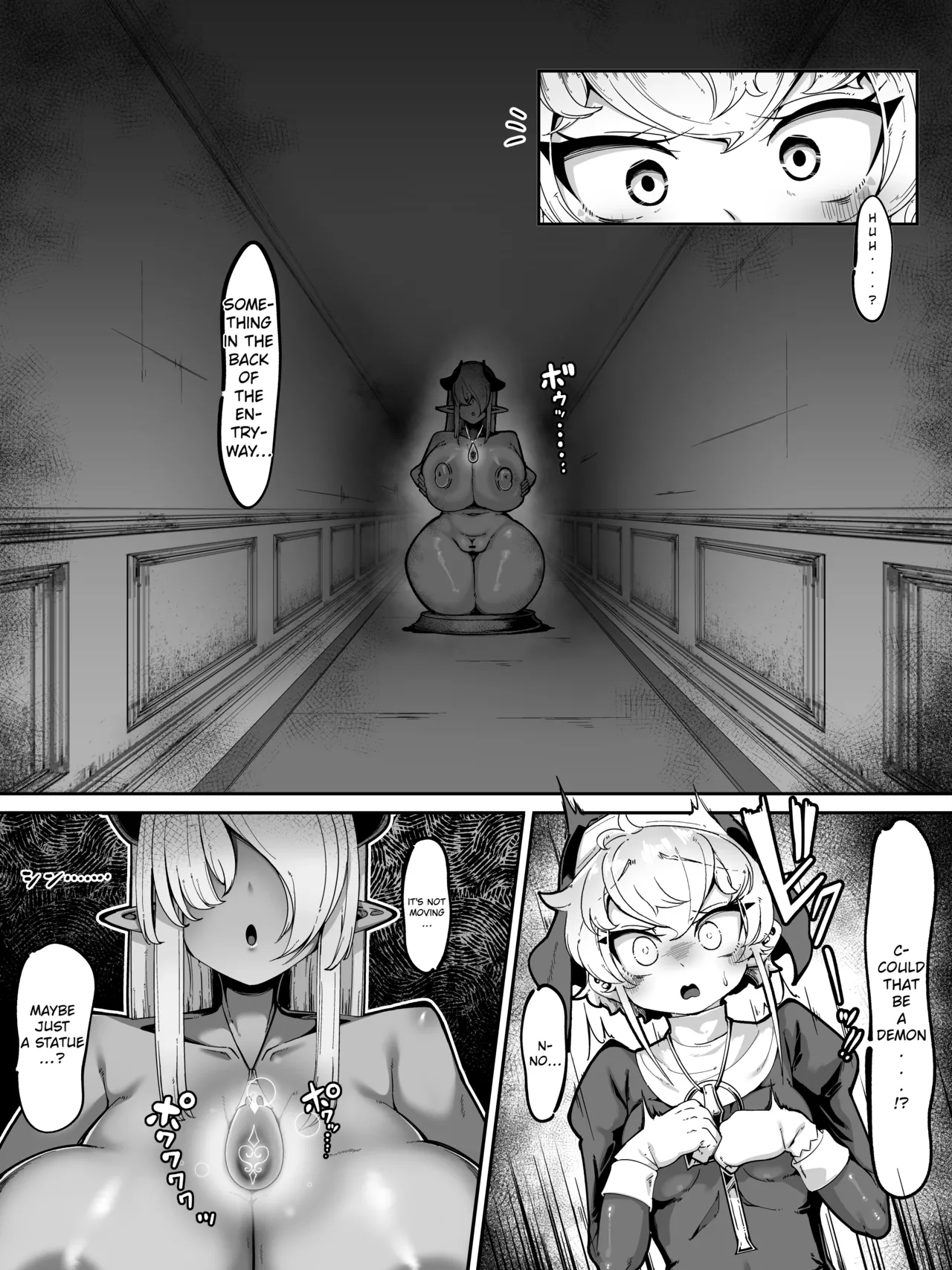 Futanari Sister ga Inma no Wana ni Kakatte Sakusei Sareru Manga | The Story of a Futa Nun Getting Caught in a Succubus's Trap and Drained of Her Semen - Сторінка 3