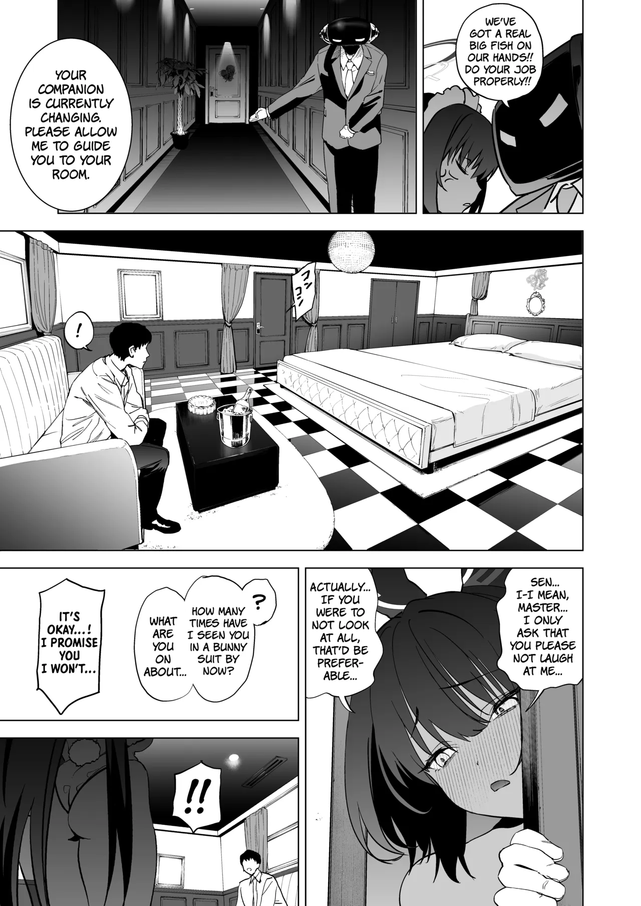 Shiri to Karin to Toumei Bunny | Karin's Ass In The Transparent Bunny Suit - 页 6