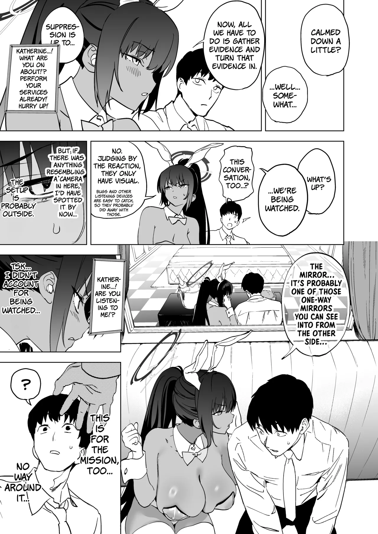 Shiri to Karin to Toumei Bunny | Karin's Ass In The Transparent Bunny Suit - 页 8