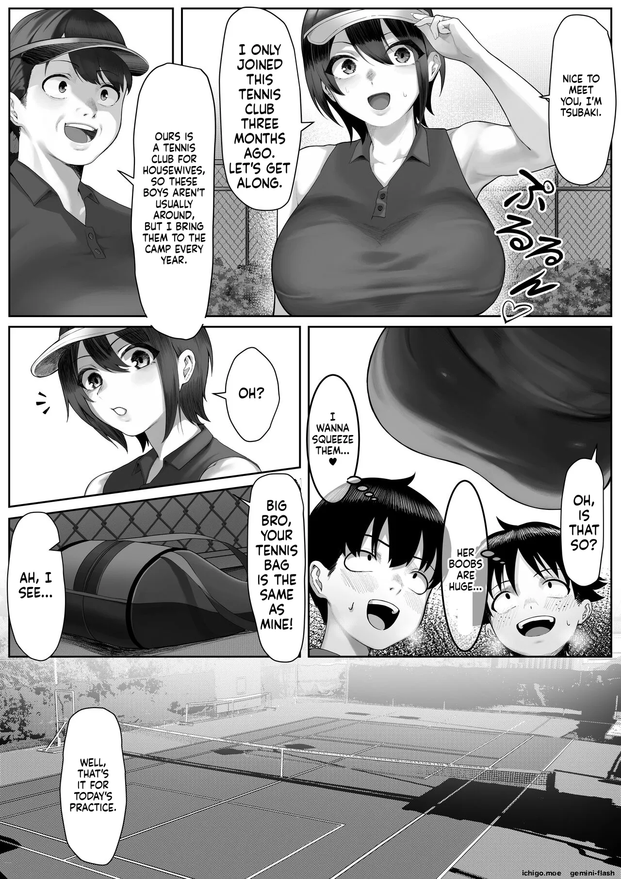 Mama-san Tennis Gasshuku ni Tsuiteitta Ero Kyoudai | Horny Brothers Tag Along on a Moms' Tennis Camp - পৃষ্ঠা 5