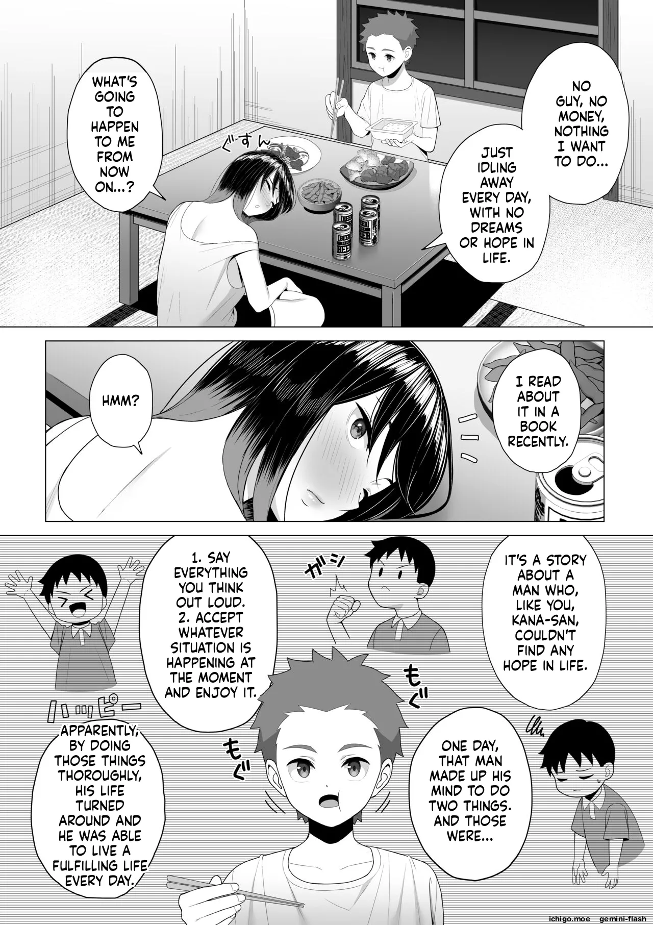 Yopparai Nee-chan no Jinsei ga Kouten suru Koudou Henyou | Behavioral Transformation That Turns the Life of a Drunk Lady Around - 页 7