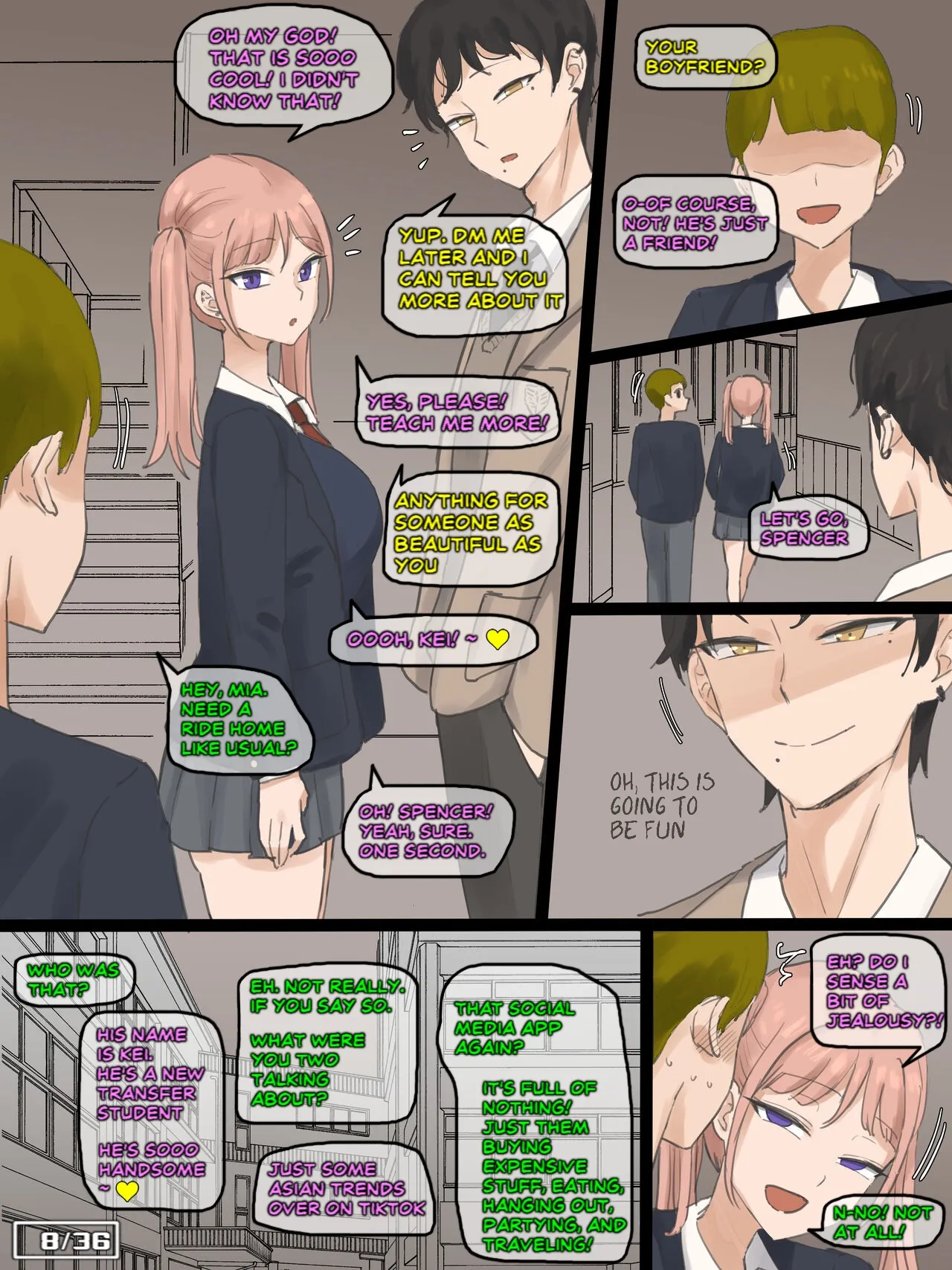 My Childhood Crush Cucked Me With The New Asian Transfer Student - [Laliberte- Edit] - RICED Edition - Page 8