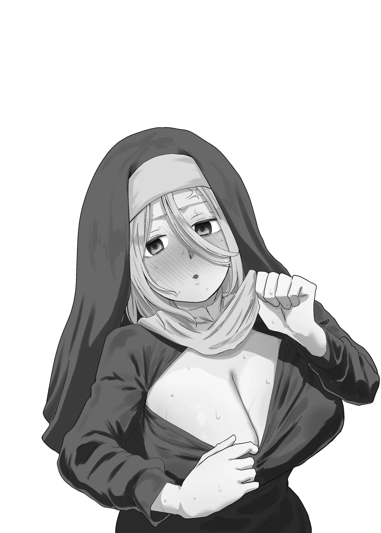 Muhyoujou Sister Gaman Genkai de Party Member o Osou | 面無表情修女忍到極限對隊友出手了 - Page 2