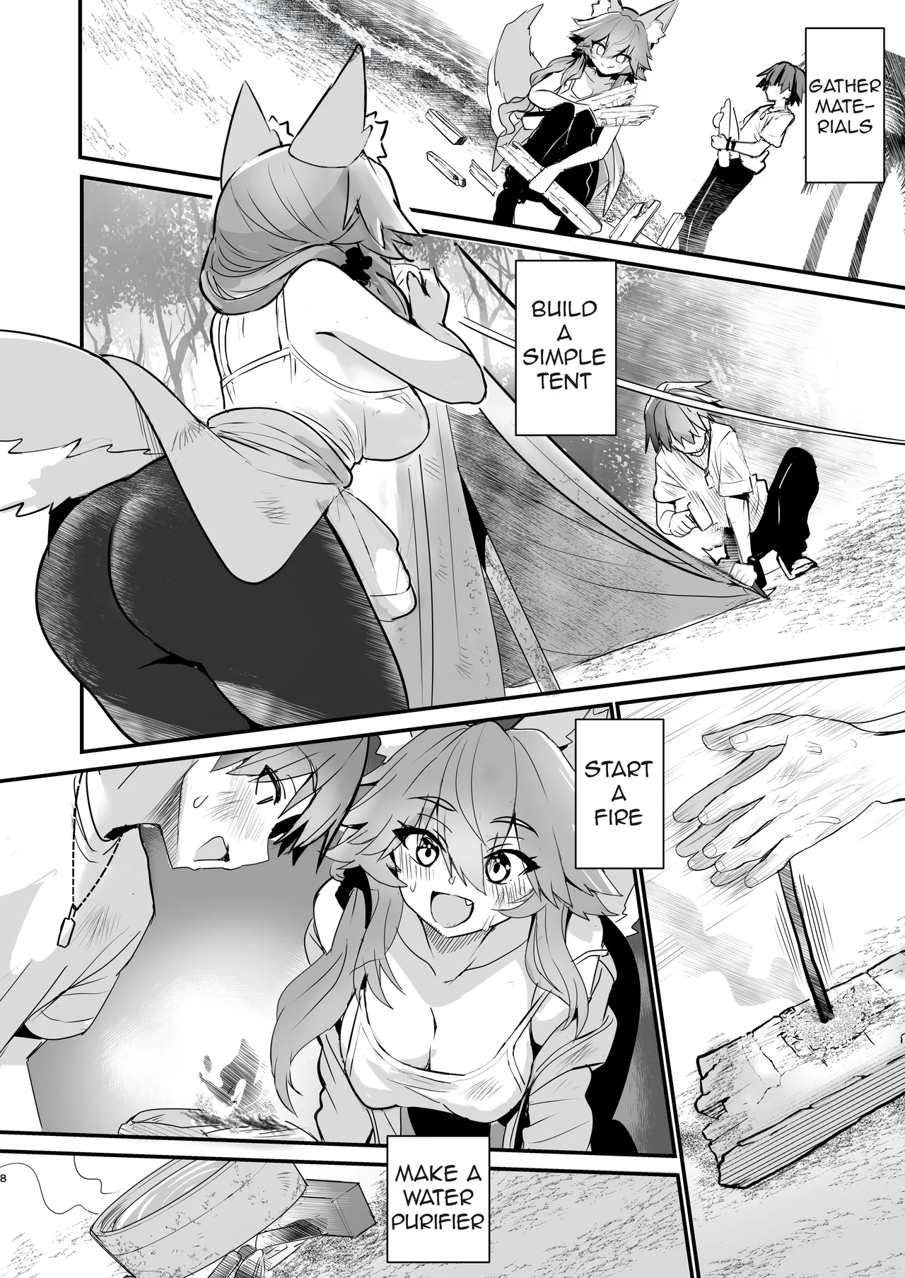 Tamamo-san Nagasarate Mujintou - Tamamo-san, Swept-Away with Him - Strona 7