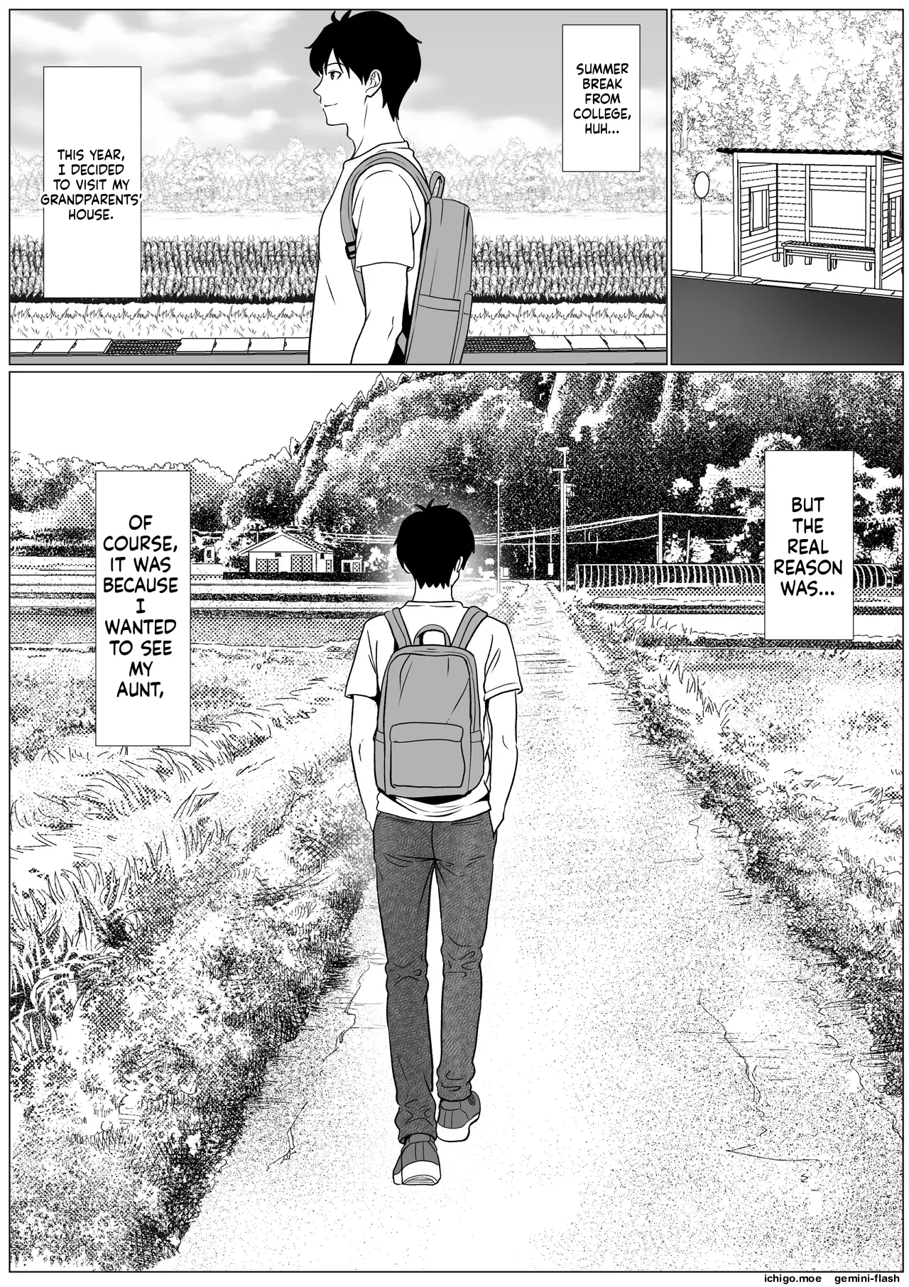Shizuka na Natsu - Mukuchi na Oba - Page 2
